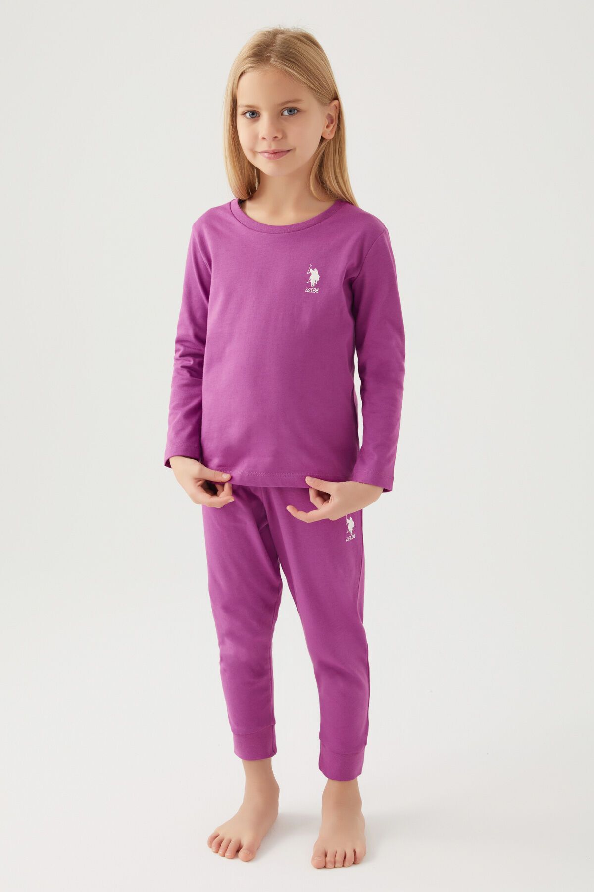U.S. Polo Assn. Kız Çocuk Violet Pijama Takımı