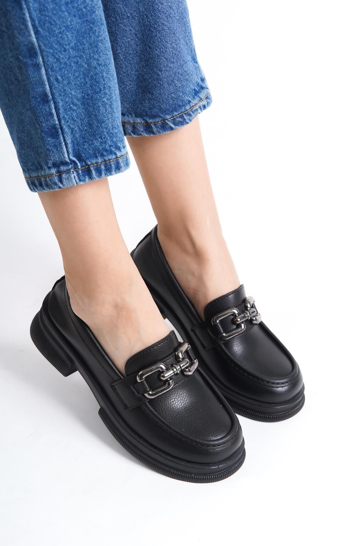 HVZ Exclusive Kadın Günlük Ayakkabı - Makosen - Loafer