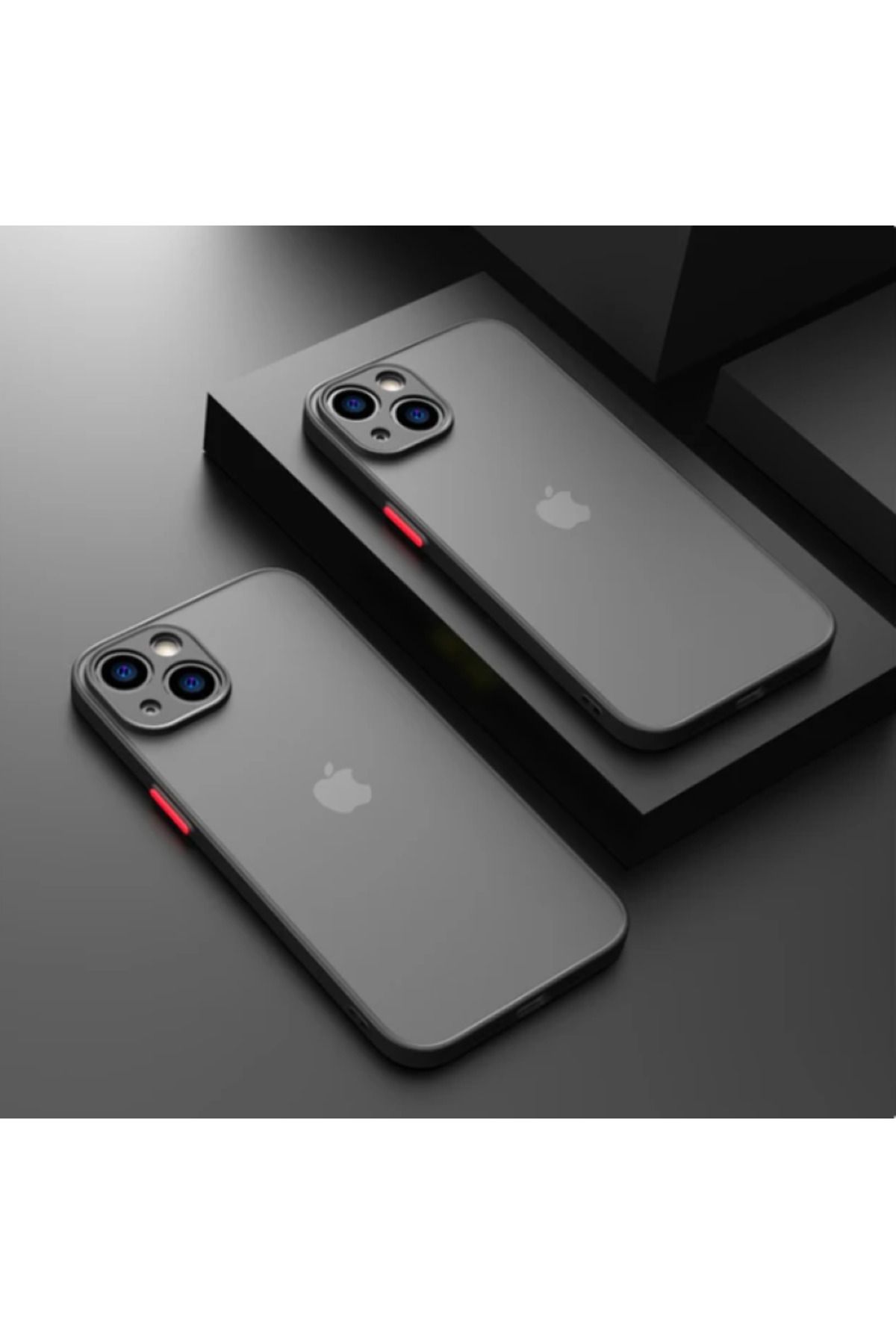 Nezih Case Apple iPhone 15 Uyumlu Kılıf Kamera Korumalı Renkli Kenarlı Mat Silikon Kapak