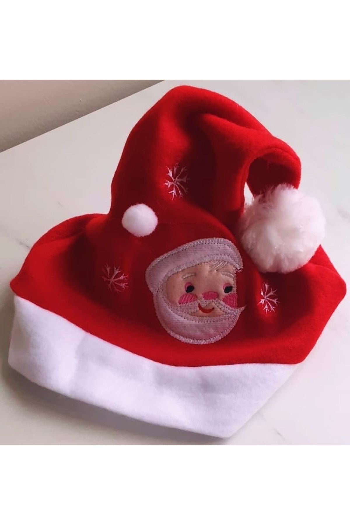 GizsaHome Yılbaşına Özel Noel Baba’lı Yılbaşı Şapkası 32*30 cm)