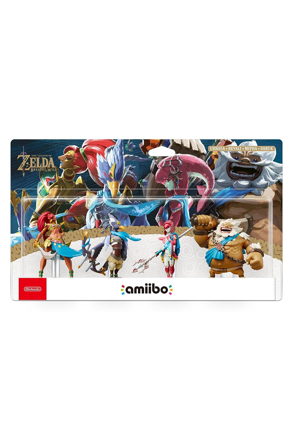 Nintendo Zelda Breath Of The Wild Amiibo 4lü Amibo Set Mipha Urbosa Daruk Revali Nintendo