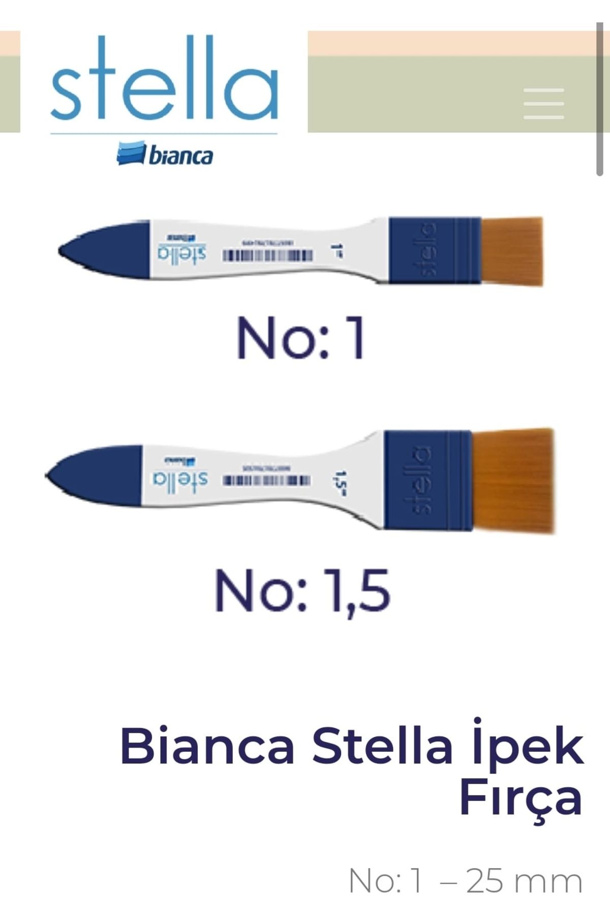 Bianca STELLA İpek Fırça No:1.5