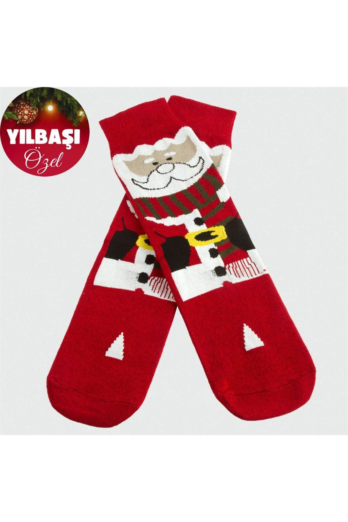 AKSESUARIM Noel Baba Yılbaşı Penye Çorap