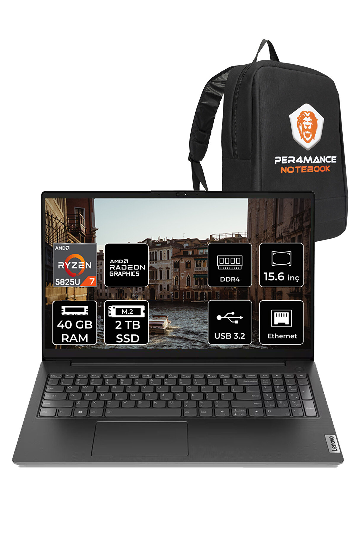 V15 G3 Amd R7 5825U 40GB 2TB SSD 15.6