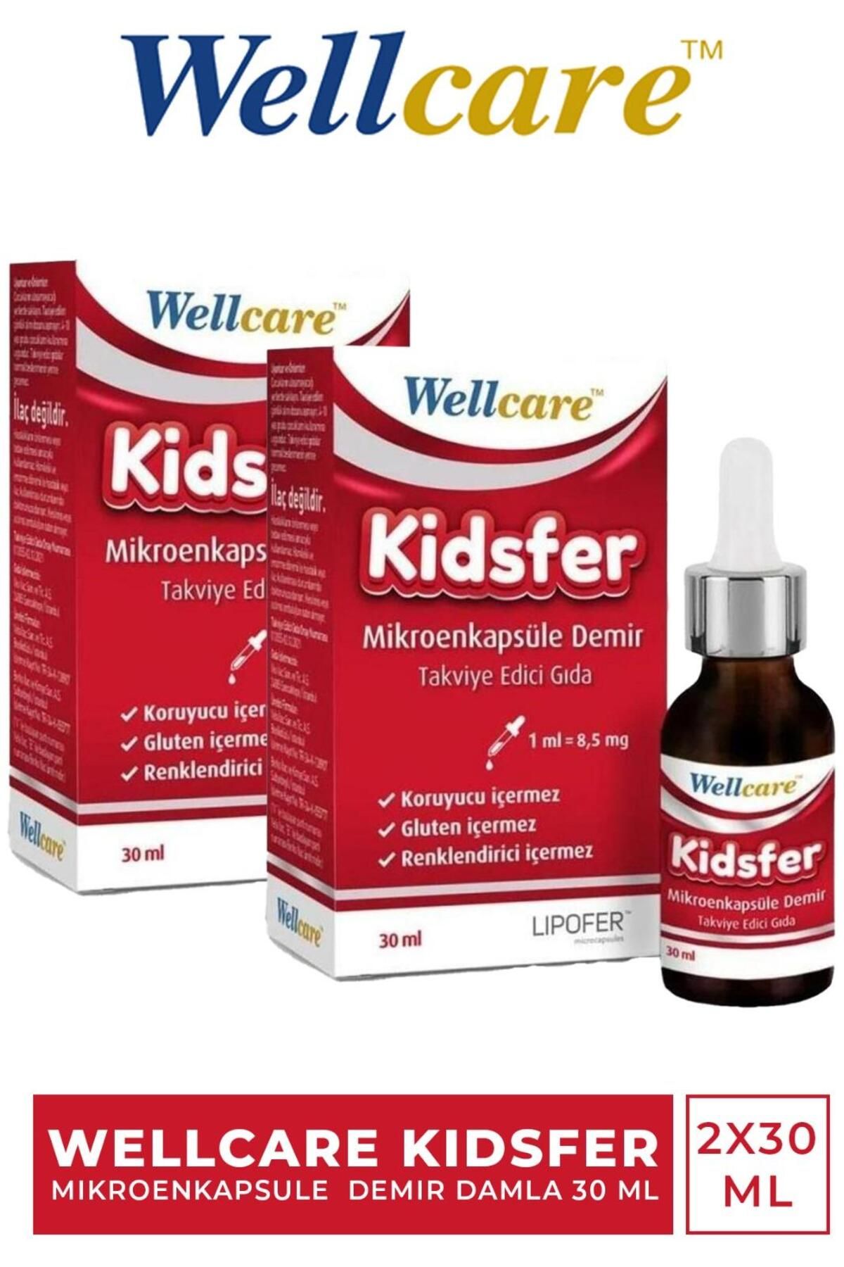 Wellcare Kidsfer Mikroenkapsule Demir Damla 30 ml 2 Adet