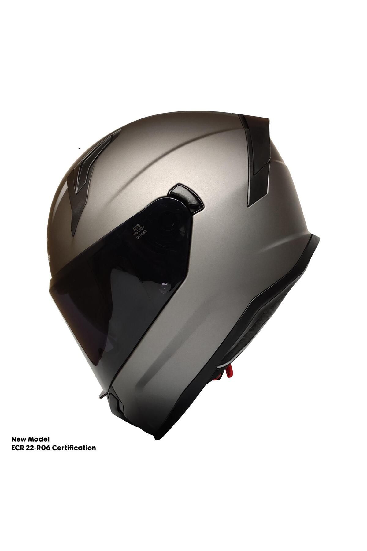 MOTOANL Motosiklet Kask Ece 22.R06 Sertifikalı Güneş Vizörlü Fiber Kask Full Face Motor Kaskı Yeni Sezon