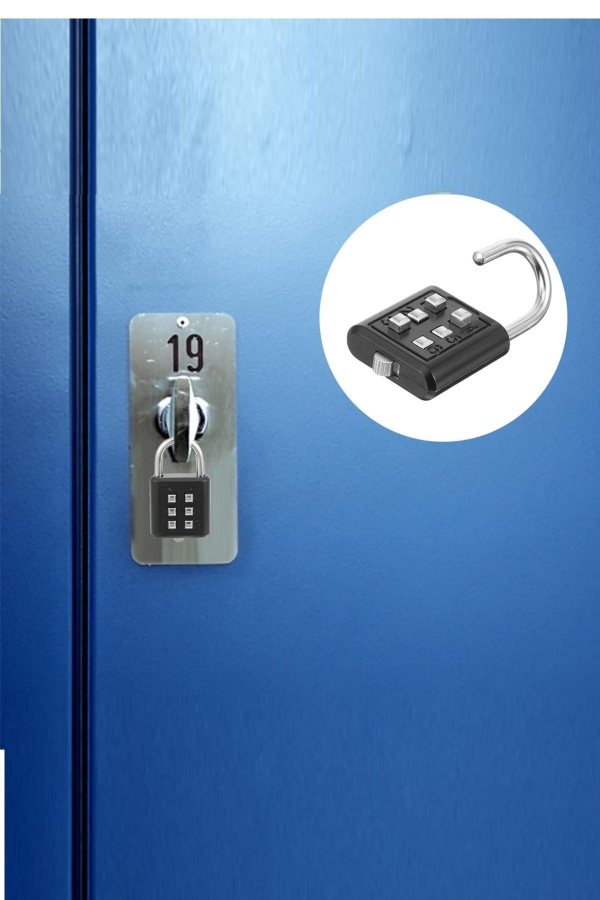 Xolo Akıllı 6 Şifreli Kilit Basmalı Şifreli Kilit Ofis Dolap Bagaj Valiz Çanta Güvenlik Kilit XLK411
