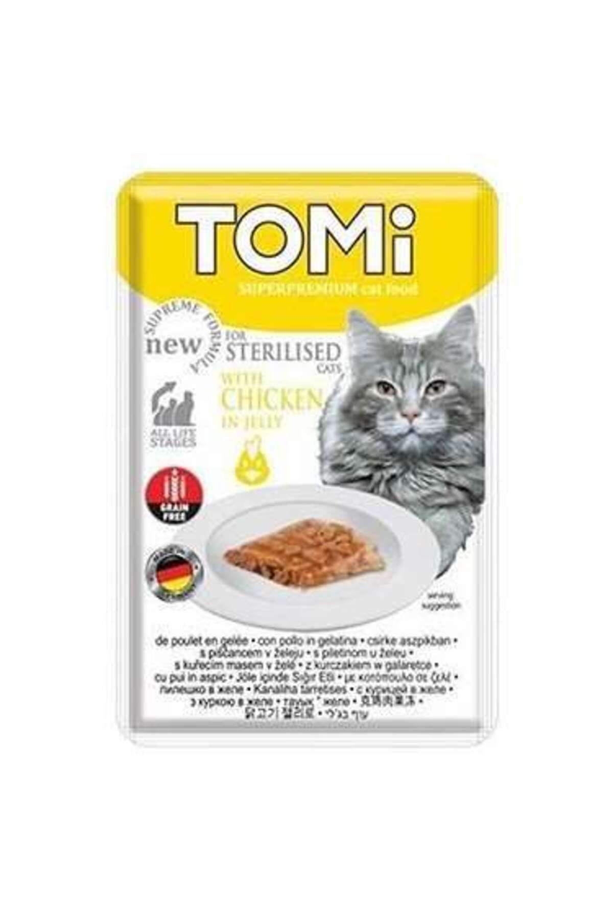 Tomi Sterilised Tavuklu Kısırlaştırılmış Kedi Konservesi 85 gr X 12 Adet
