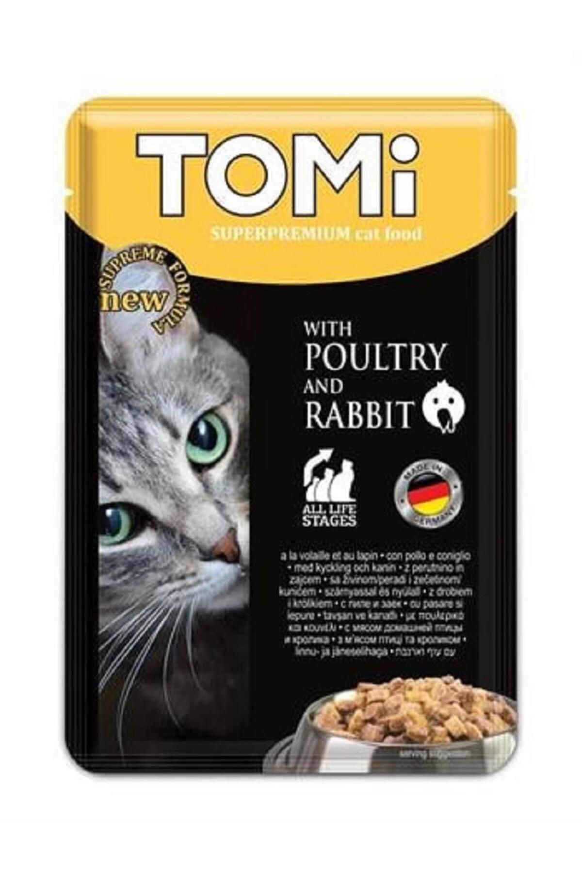 Tomi Kümes Hayvanlı Ve Tavşanlı Kedi Konservesi 100 Gr.x 12 Adet