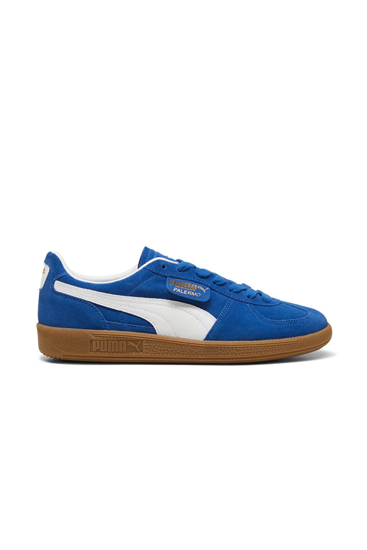 Puma Palermo Lth Erkek Günlük Ayakkabı Mavi Sneaker