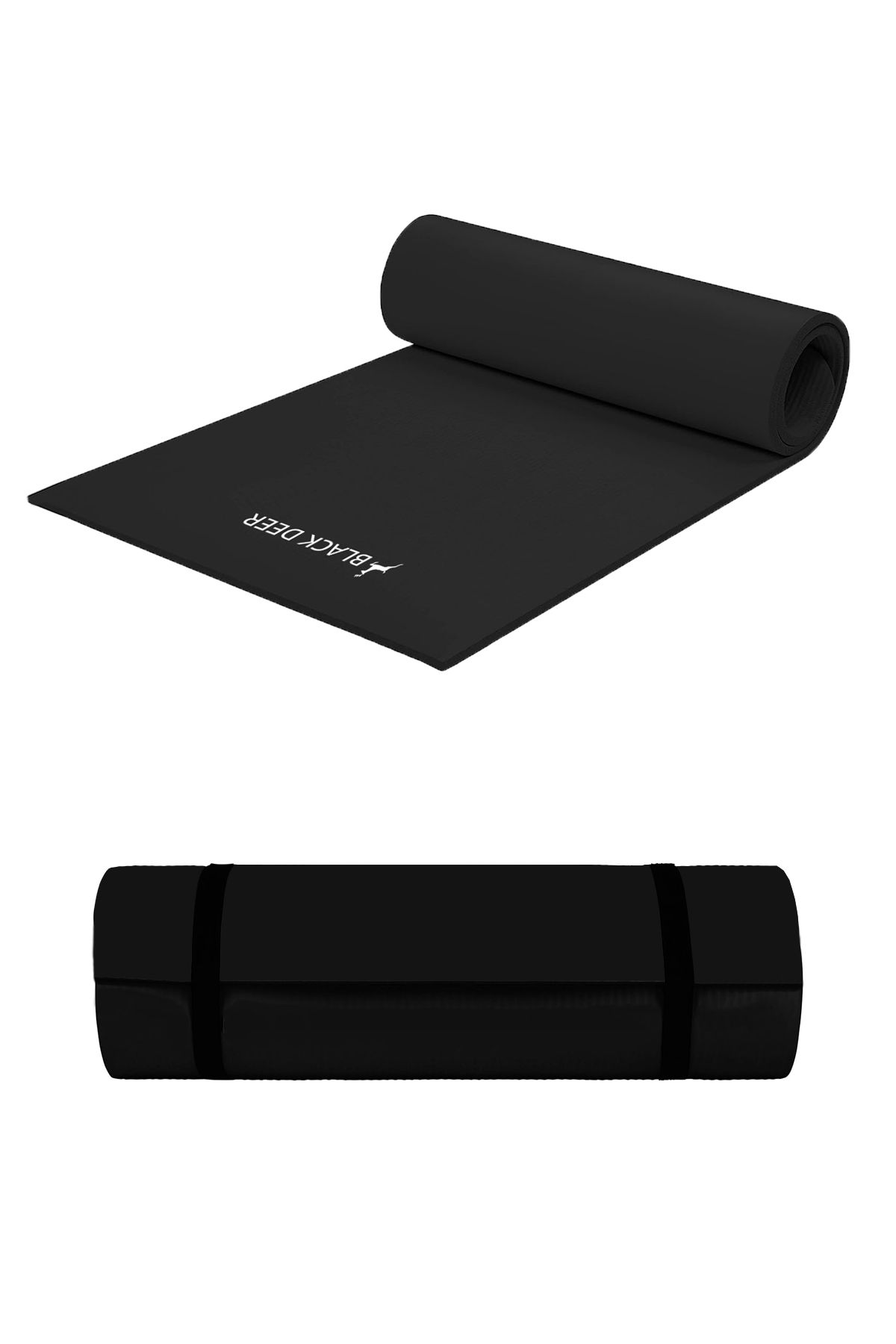 BLACK DEER Pilates Yoga Kamp Matı Egzersiz Minderi Kaymaz Taban 180x55 cm 8mm