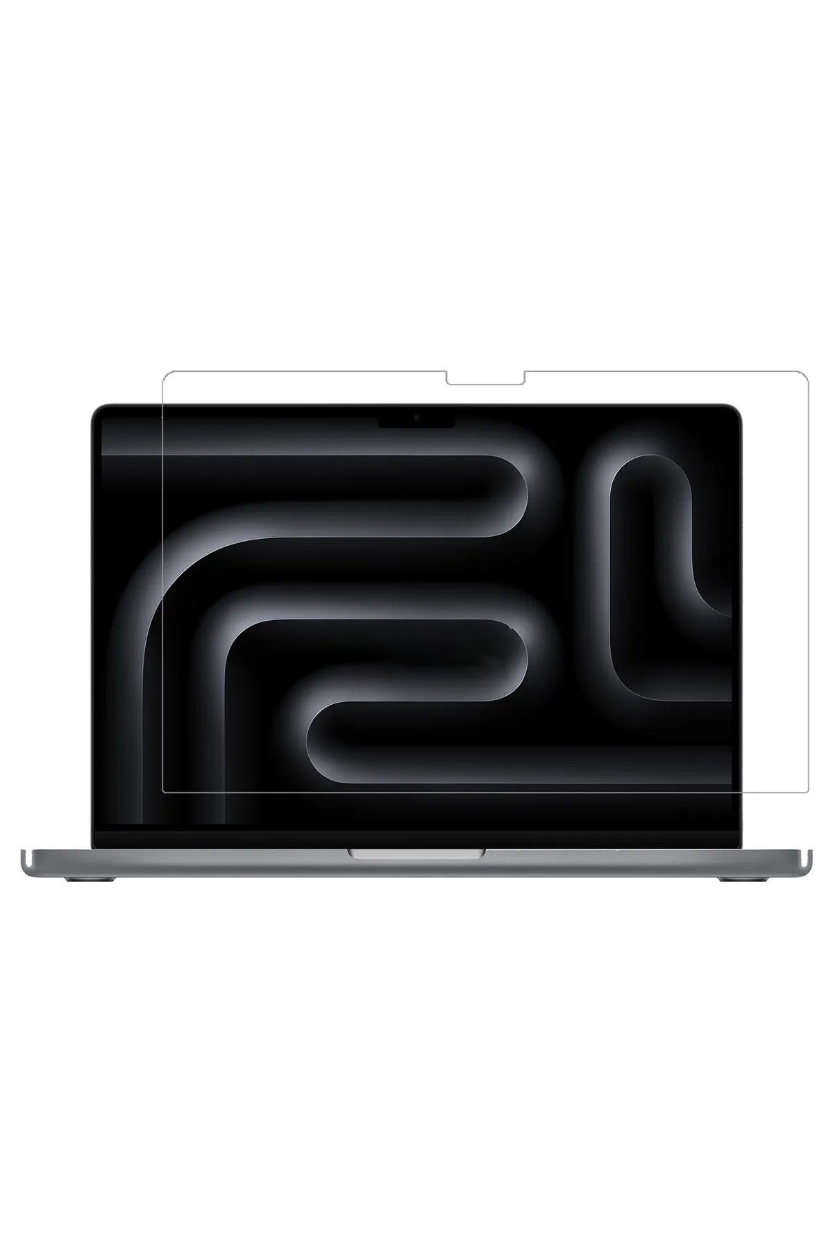 Nezih Case Apple Macbook Pro 14 Inç M3/m3 Pro/m3 Max A2992 A2918 Tam Uyumlu Nano Esnek Ekran Koruyucu (2ADET)
