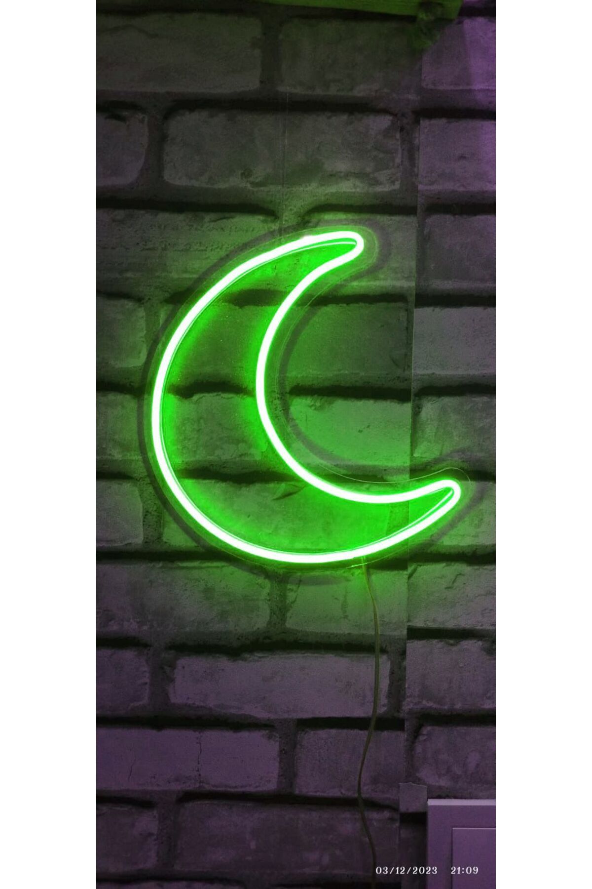 Erdem neon led Ay hilal neon led gece lambası çocuk odası Genç odasi