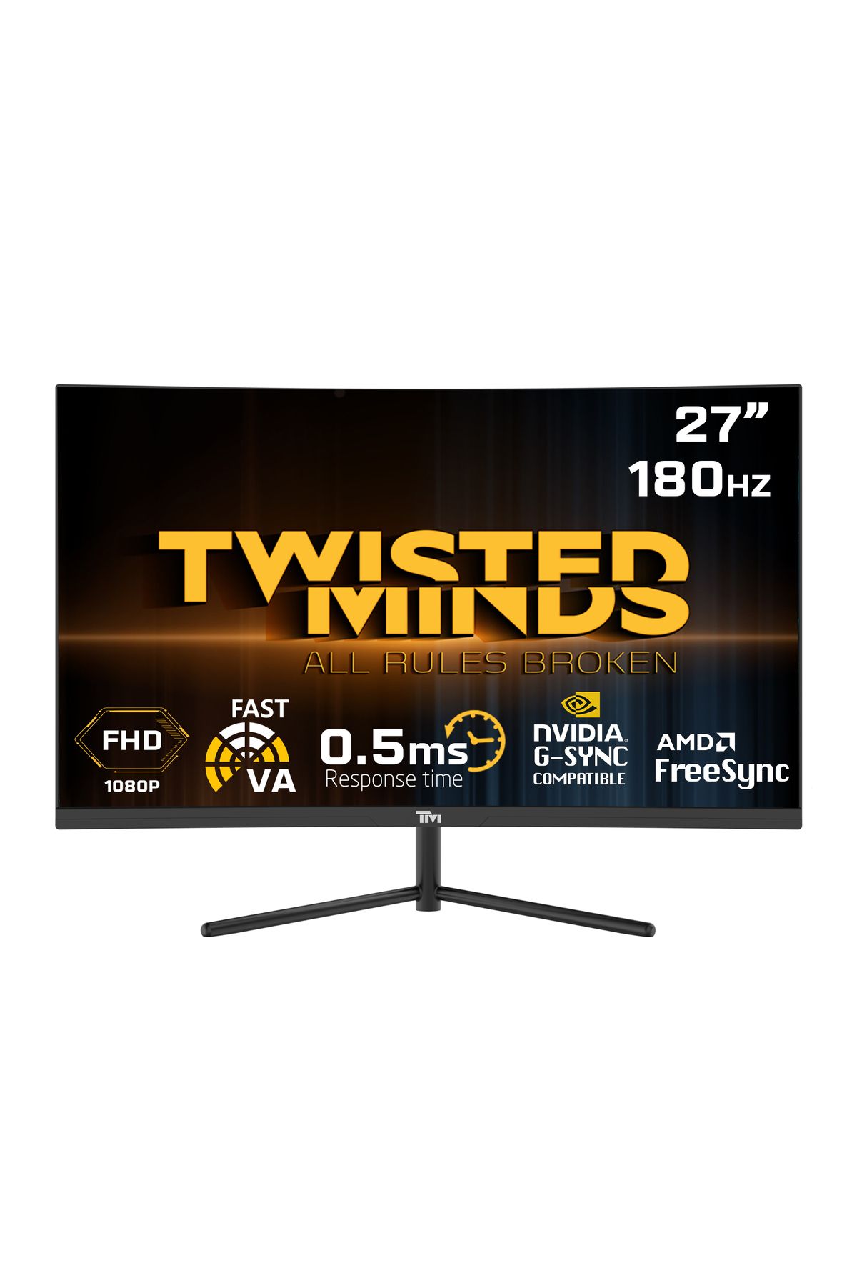 Twisted Minds 27" TM27FHD180VA FHD 180HZ 0,5MS HDMI DP HDR10 R1500 KAVİSLİ RGB GAMING MONİTÖR