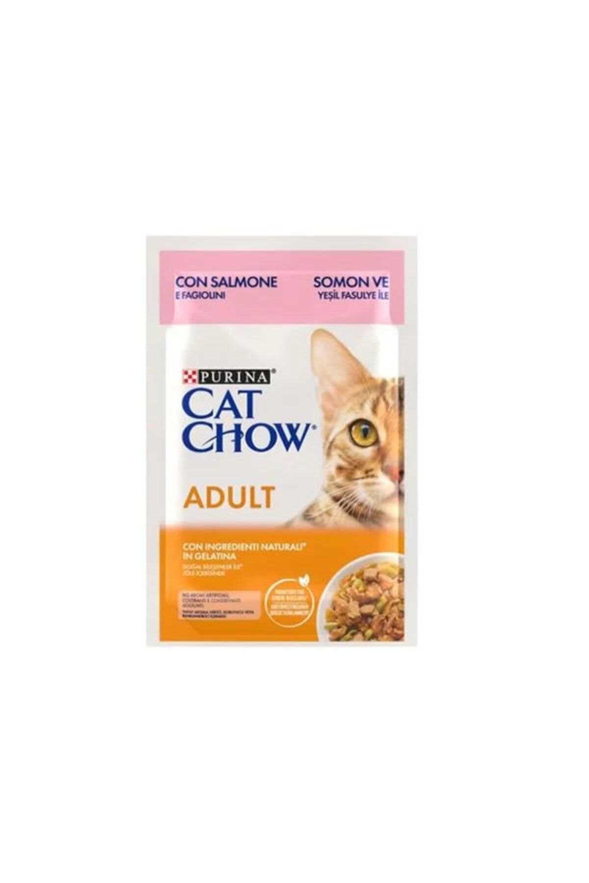 Cat Chow Somonlu Yetişkin Konserve Kedi Maması 85 gr
