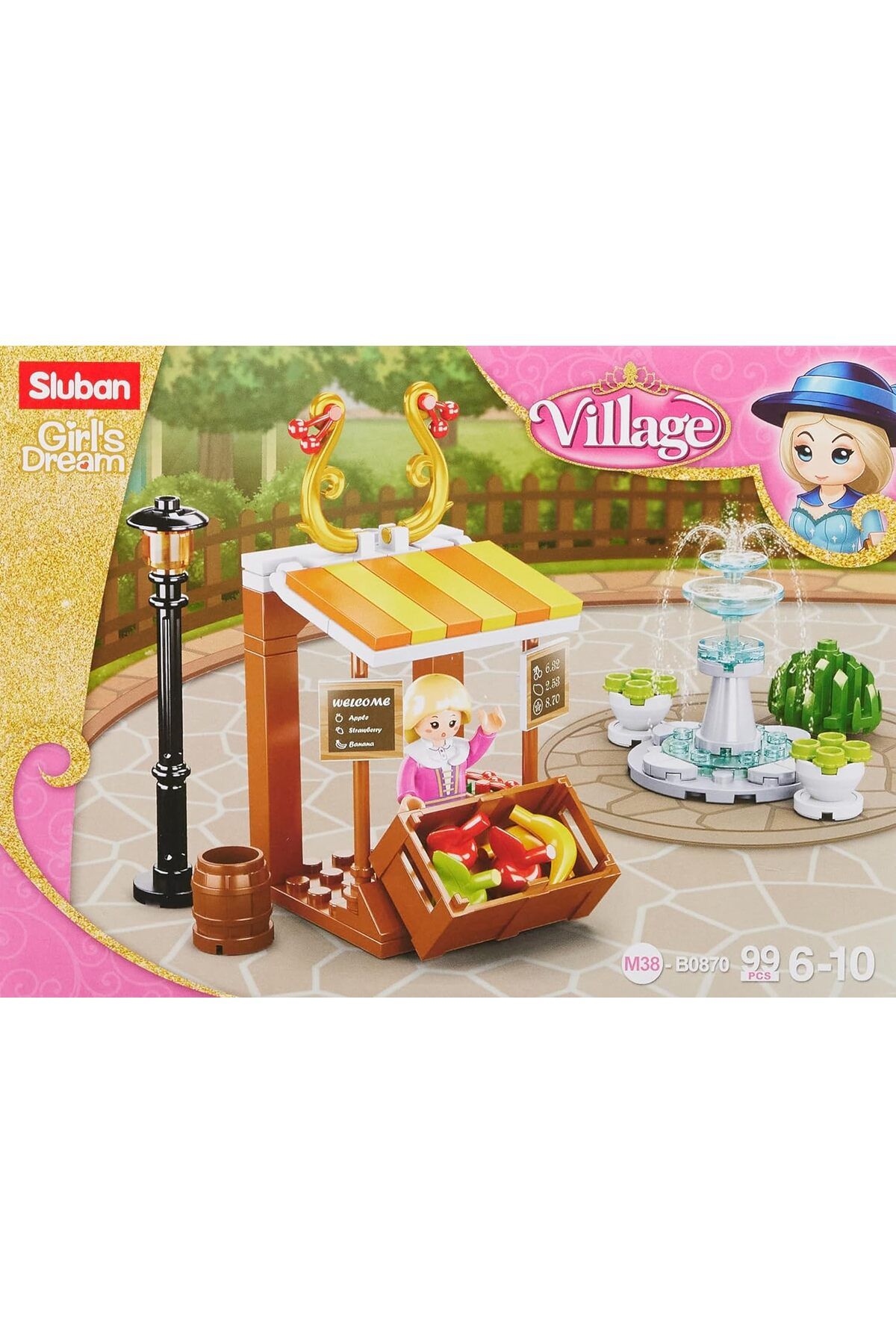 Sluban Girl's Dream Village Supermarket