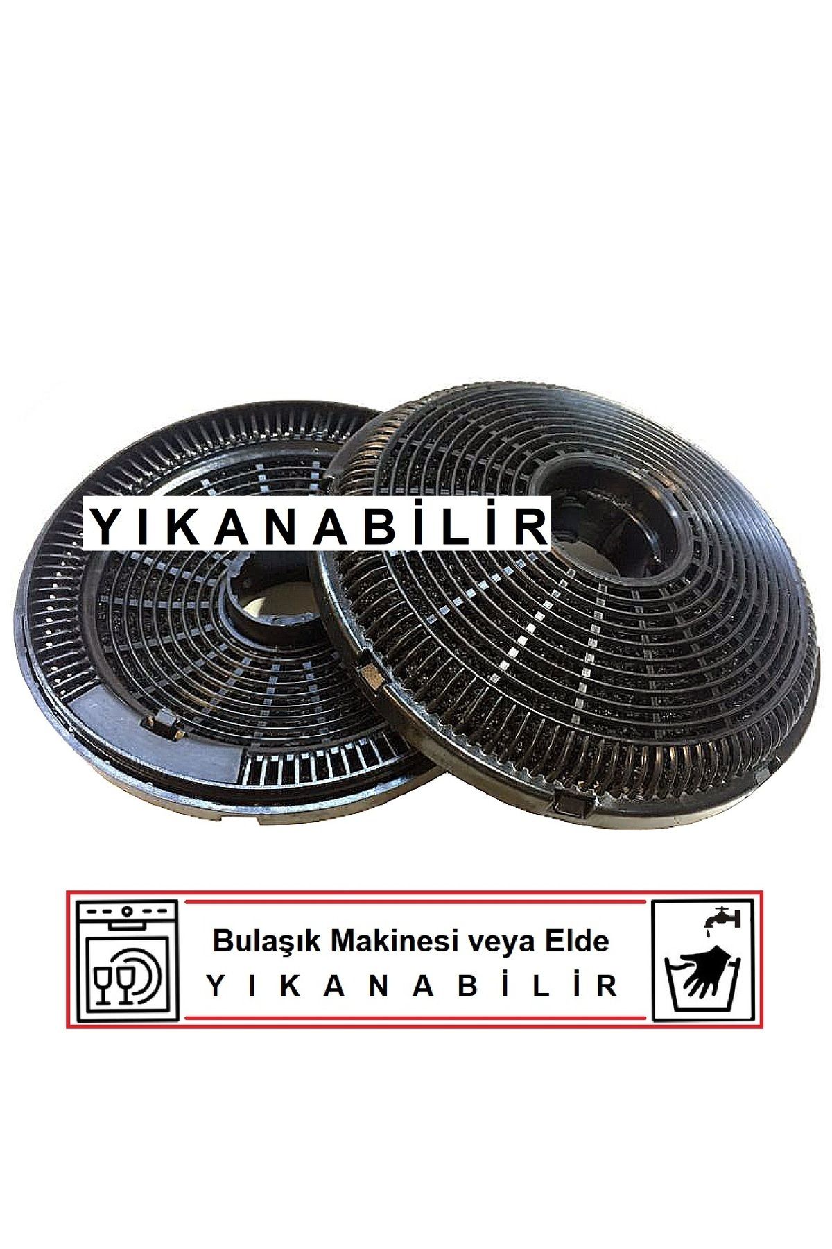 Silverline 3457 (3457611001) Davlumbaz için YIKANABİLİR Karbon Filtre 2-3 YIL Kullanılmaktadır