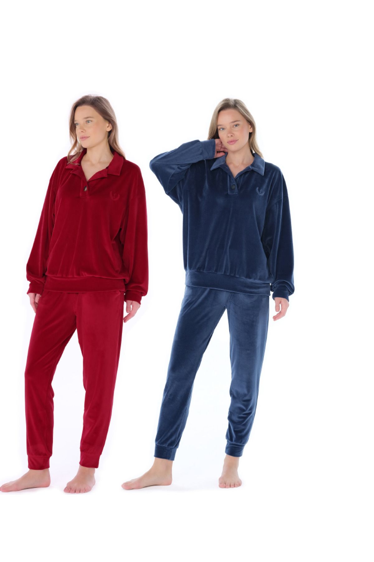 Feyza Pijama Kadın Uzun Kol Pijama Takımı