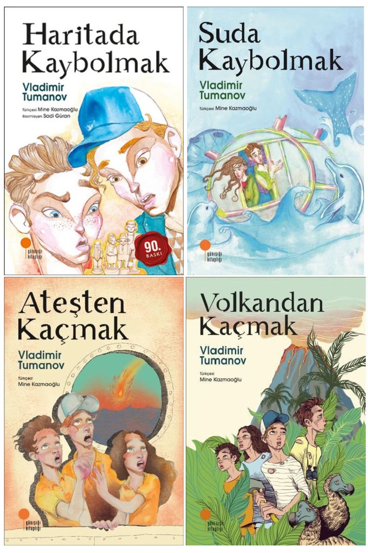 Günışığı Kitaplığı Vladimir Tumanov Gizemli Haritalar Serisi 4 Kitap Set / Volkandan Kaçmak - Haritada Kaybolmak