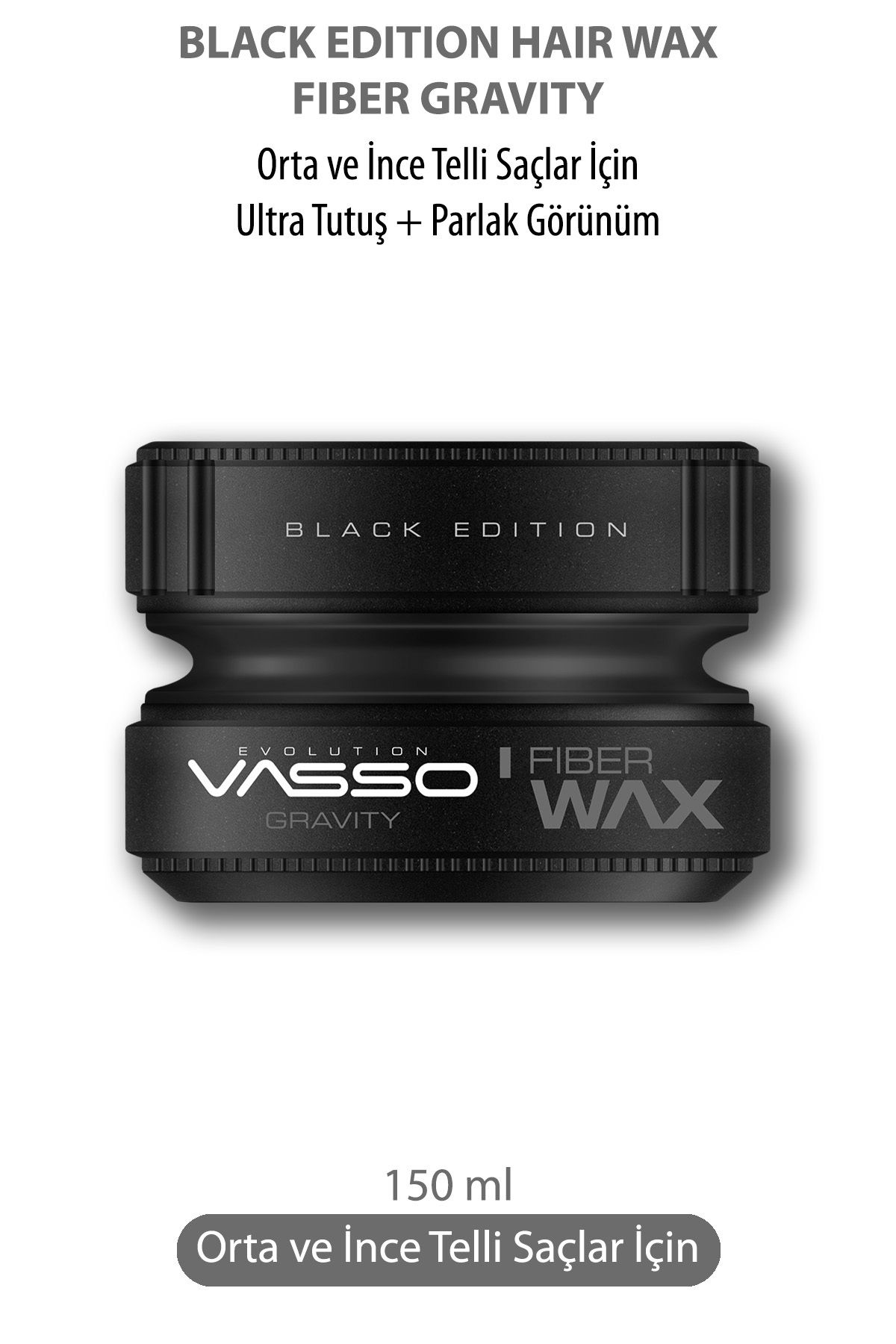 Vasso Men 24 Saat Fiber Doku Kazandıran Lifli Yapıya Sahip Ultra Tutuş Özellikli Wax Hold Gravity Wax 150 Ml