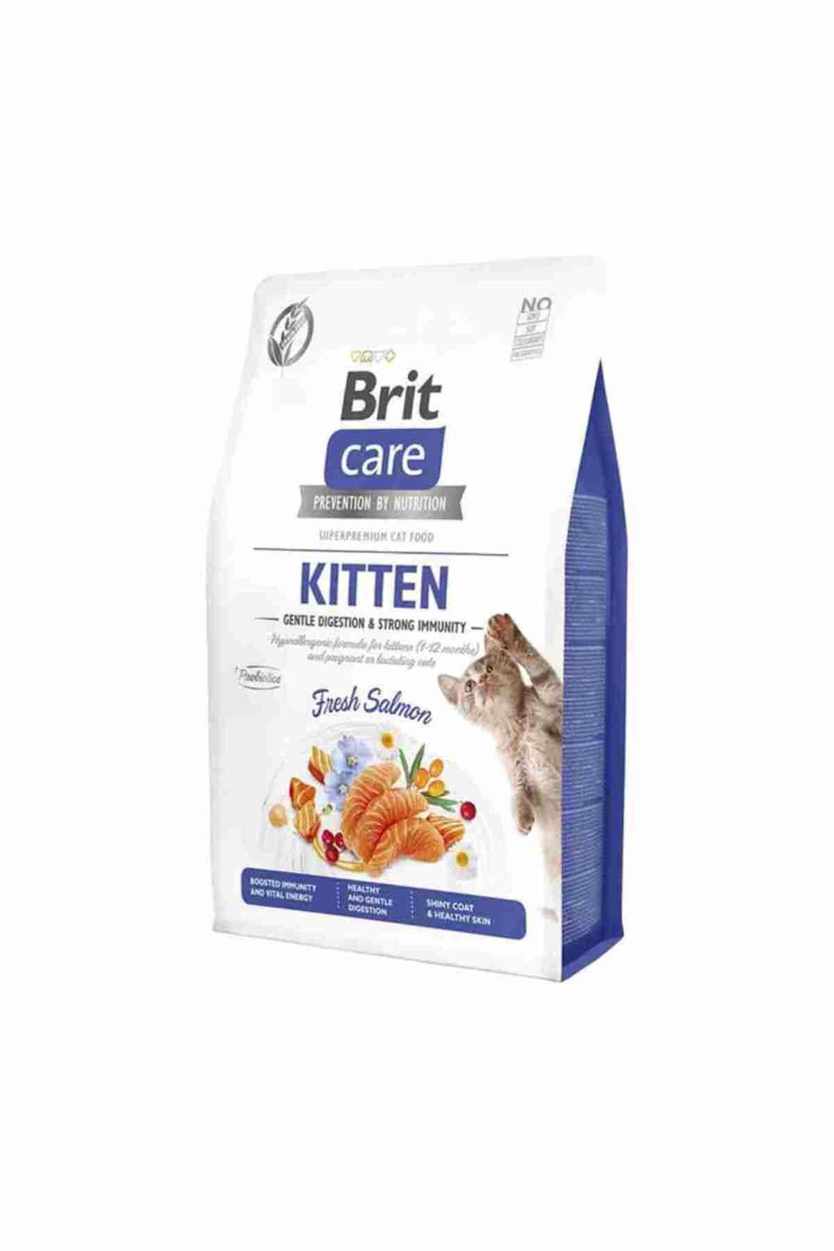 Brit Care Kitten Gentle Digestion & Strong Immunity Tahılsız Somonlu Yavru Kedi Maması 2 Kg