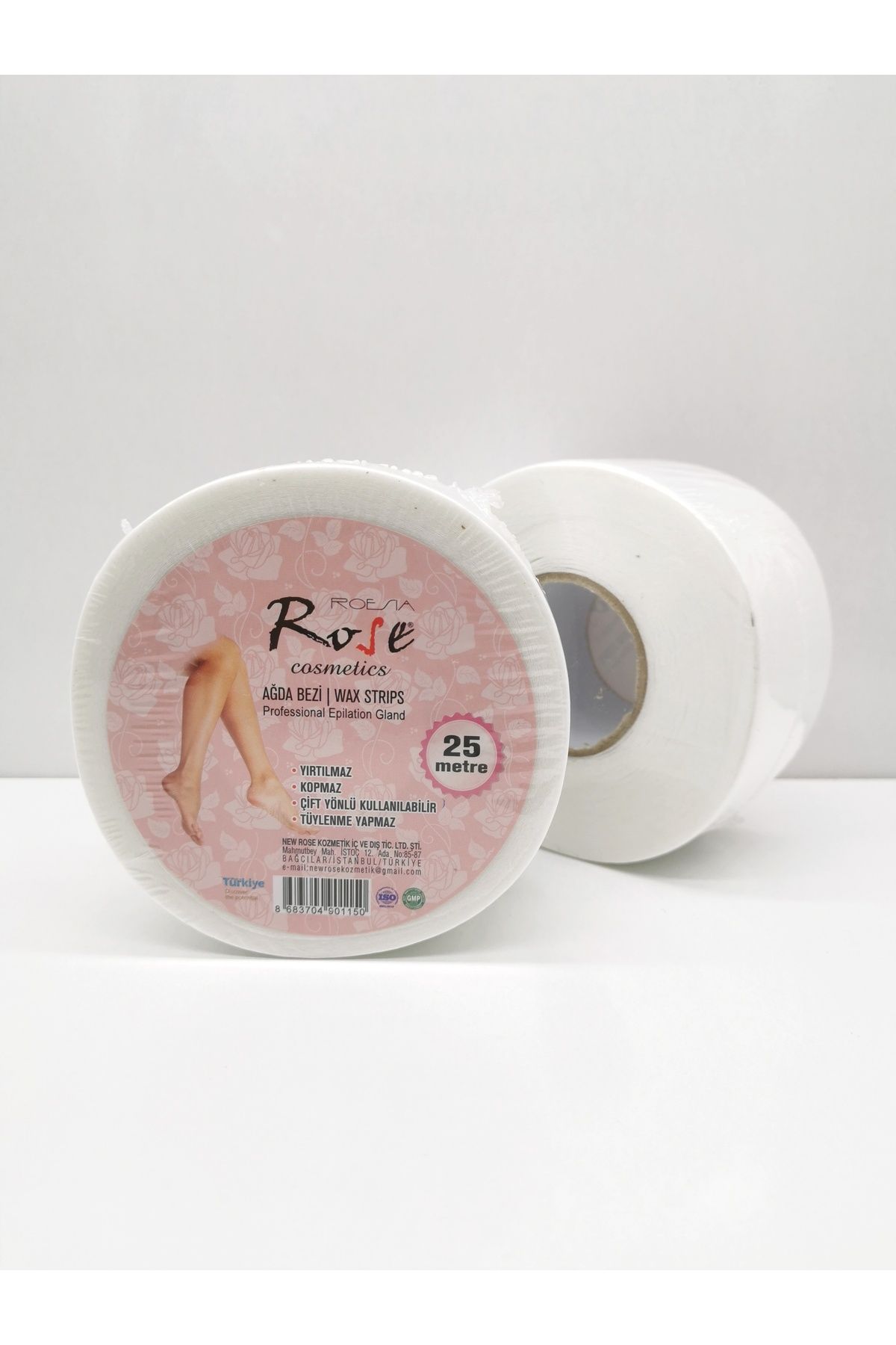 Roesıa Rose Cosmetics Rose 25 Metre Tüm Ciltler İçin Ağda Uygulama Bezi - Rulo Ağda Bezi