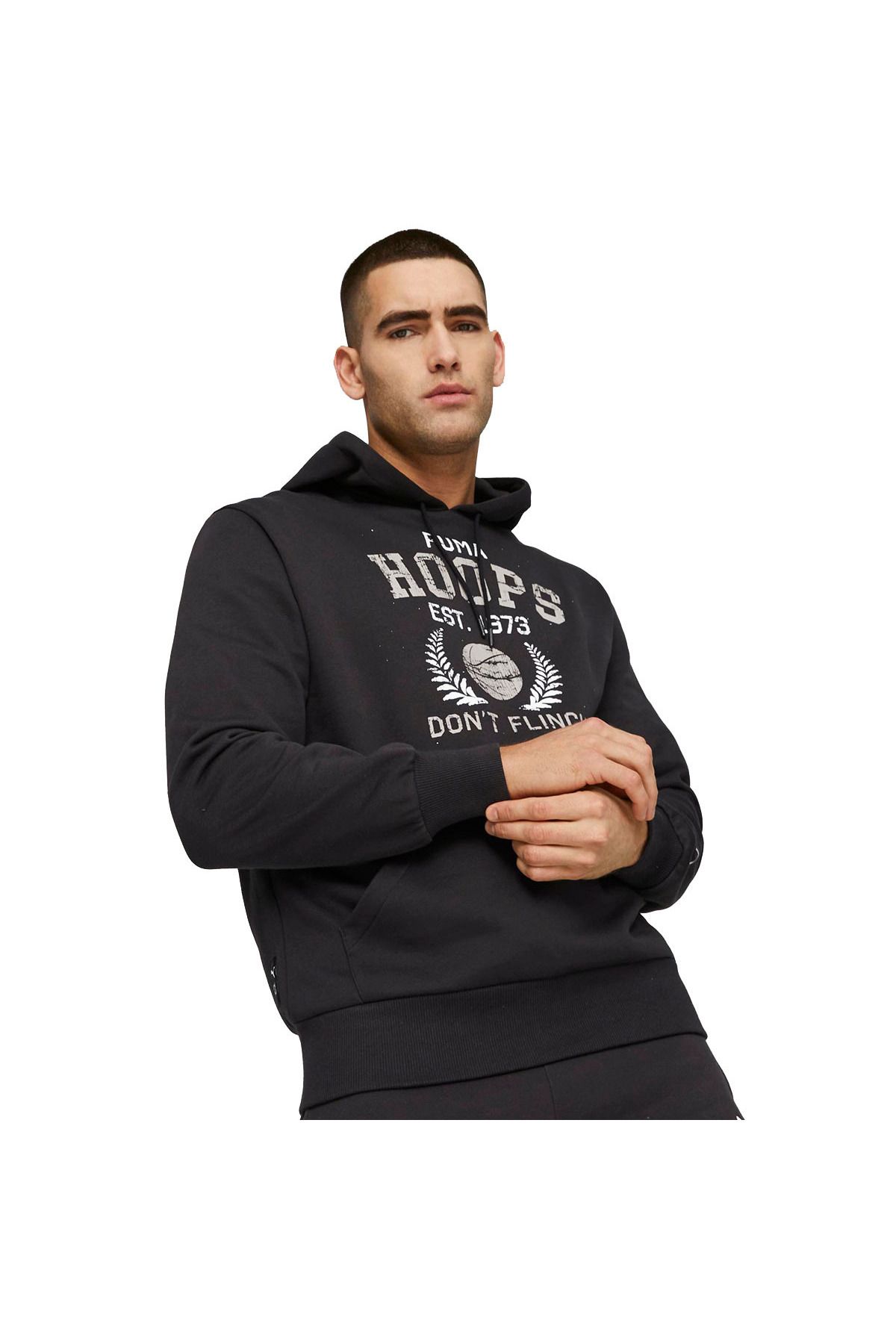 Puma Blueprint Graphic Booster Erkek Çok Renkli Basketbol Sweatshirt 62208302