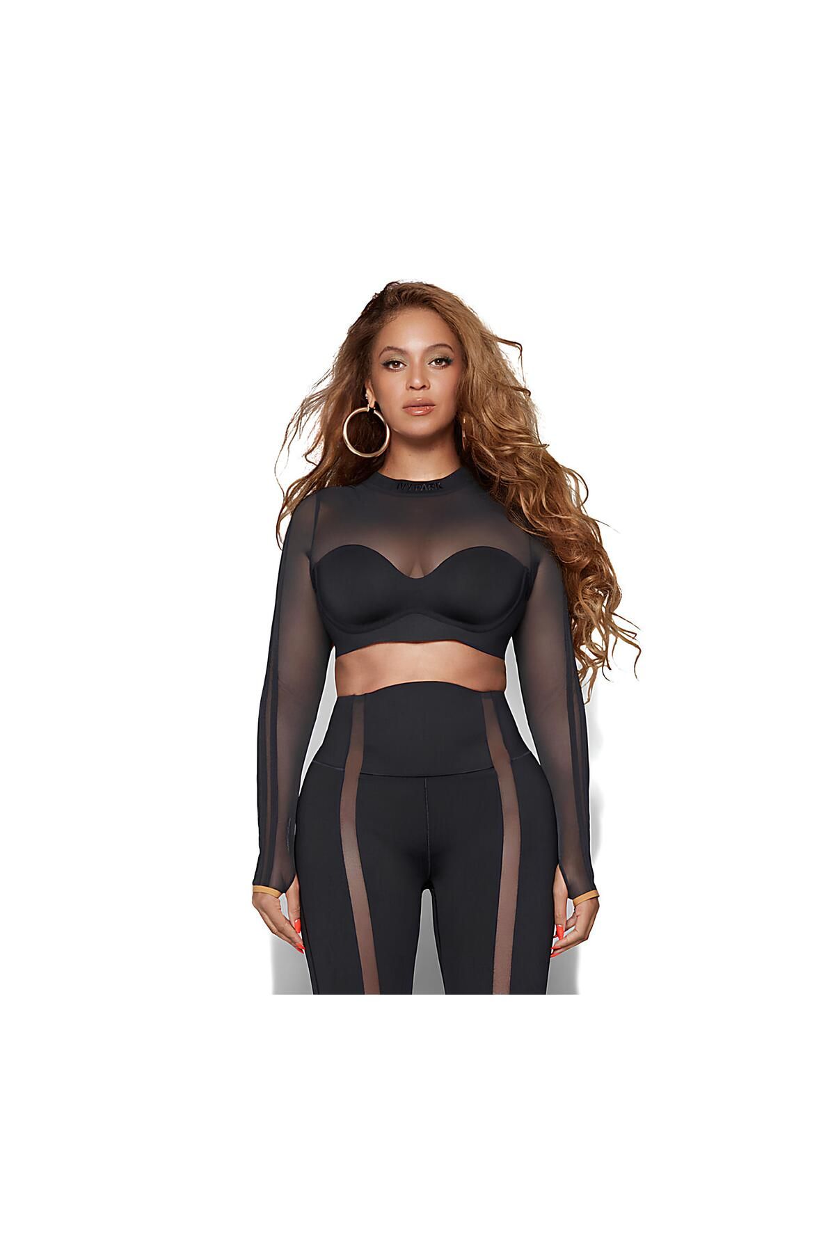 adidas Beyonce Ivy Park Long Sleeve Mesh Crop Top