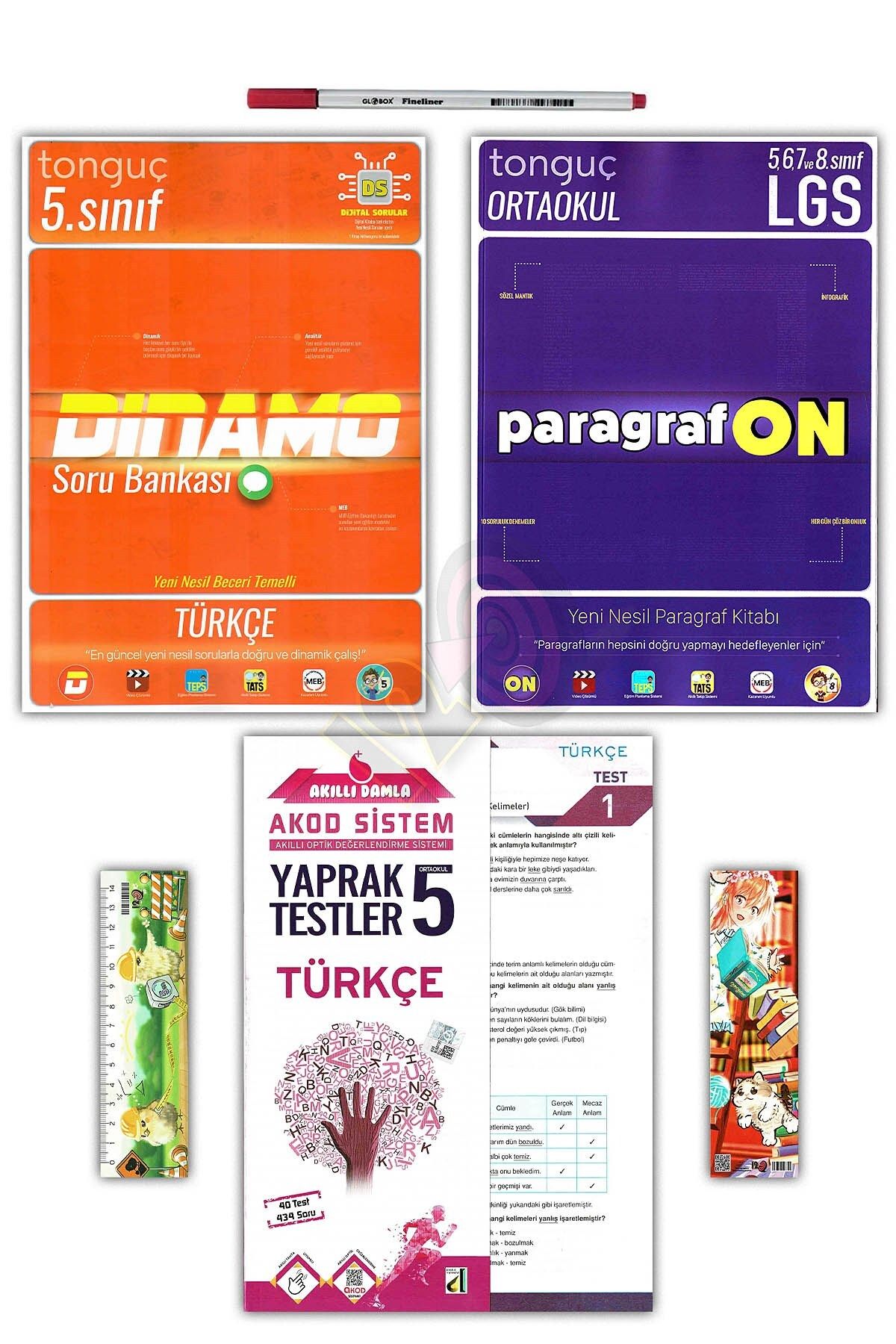 Tonguç Yayınları 5. Sınıf Dinamo Türkçe Soru Bankası ParagrafON Yaprak Test