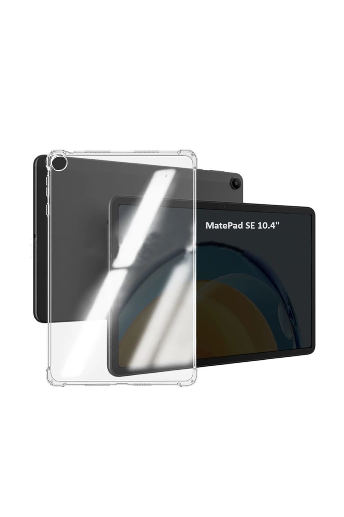 UnDePlus Huawei MatePad SE 10.4 Kılıf Darbelere Dayanıklı Şeffaf Kapak