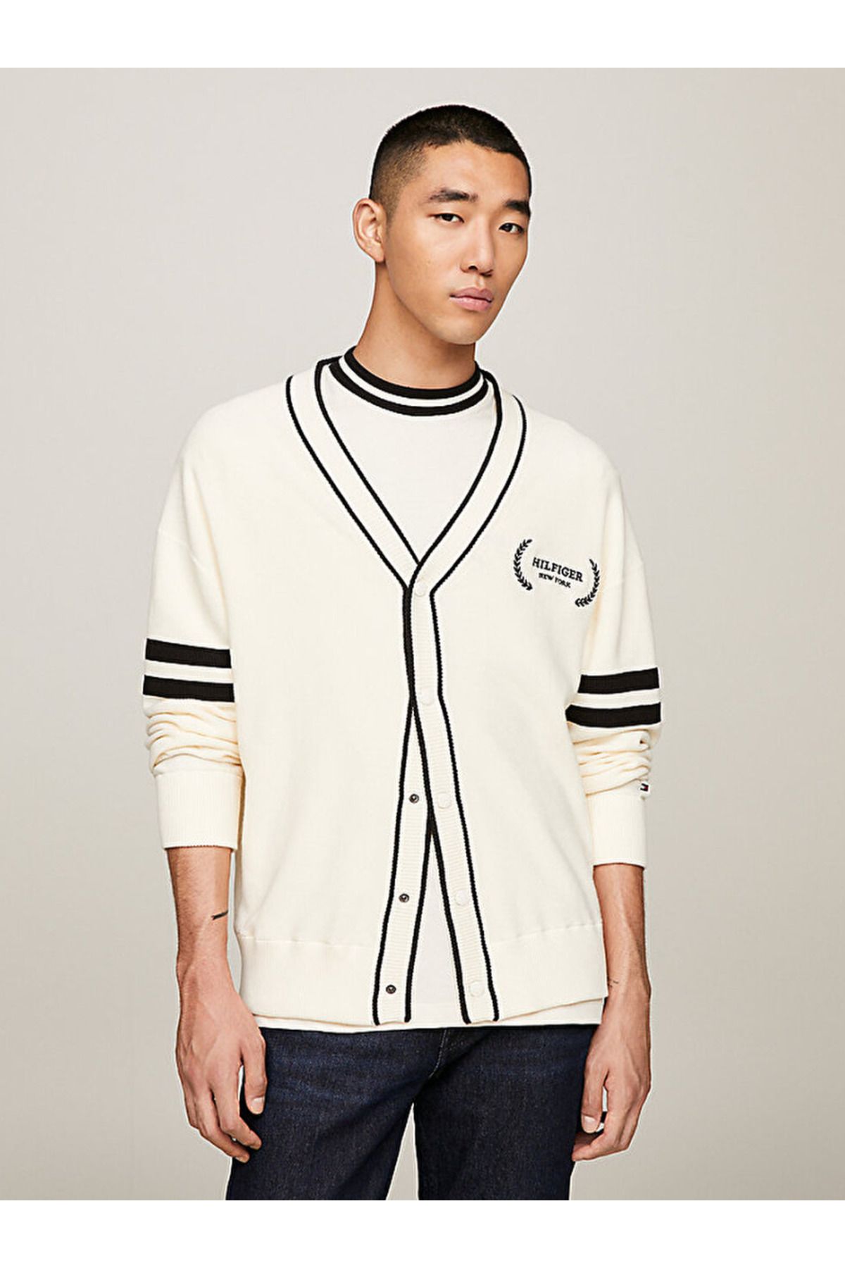 Tommy Hilfiger Hilfiger Monotype Tipped Cardigan