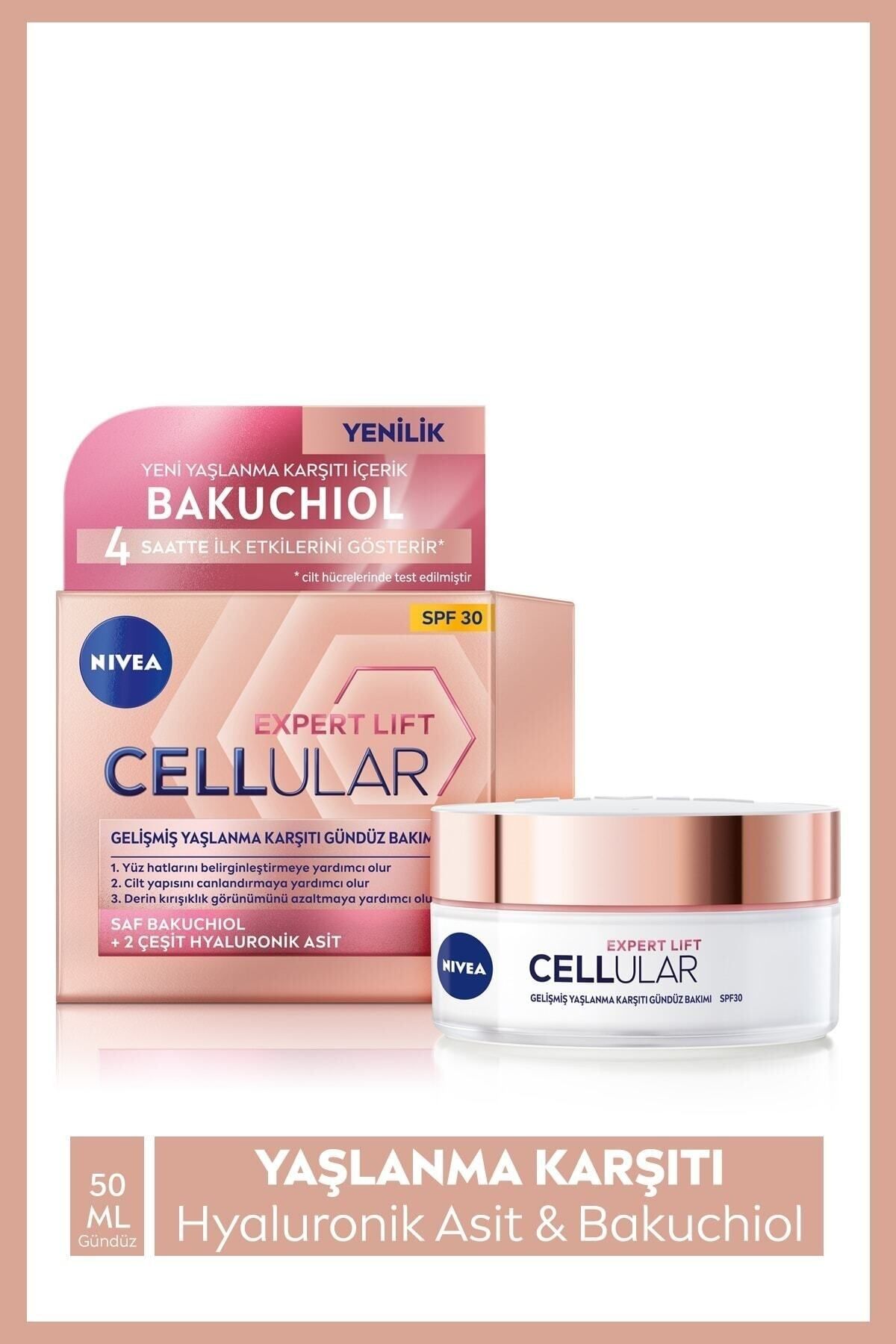 NIVEA Cellular Expert Lift Spf30 Advanced Anti-Aging Day Face Cream 50ml Pure Bakuchiol
