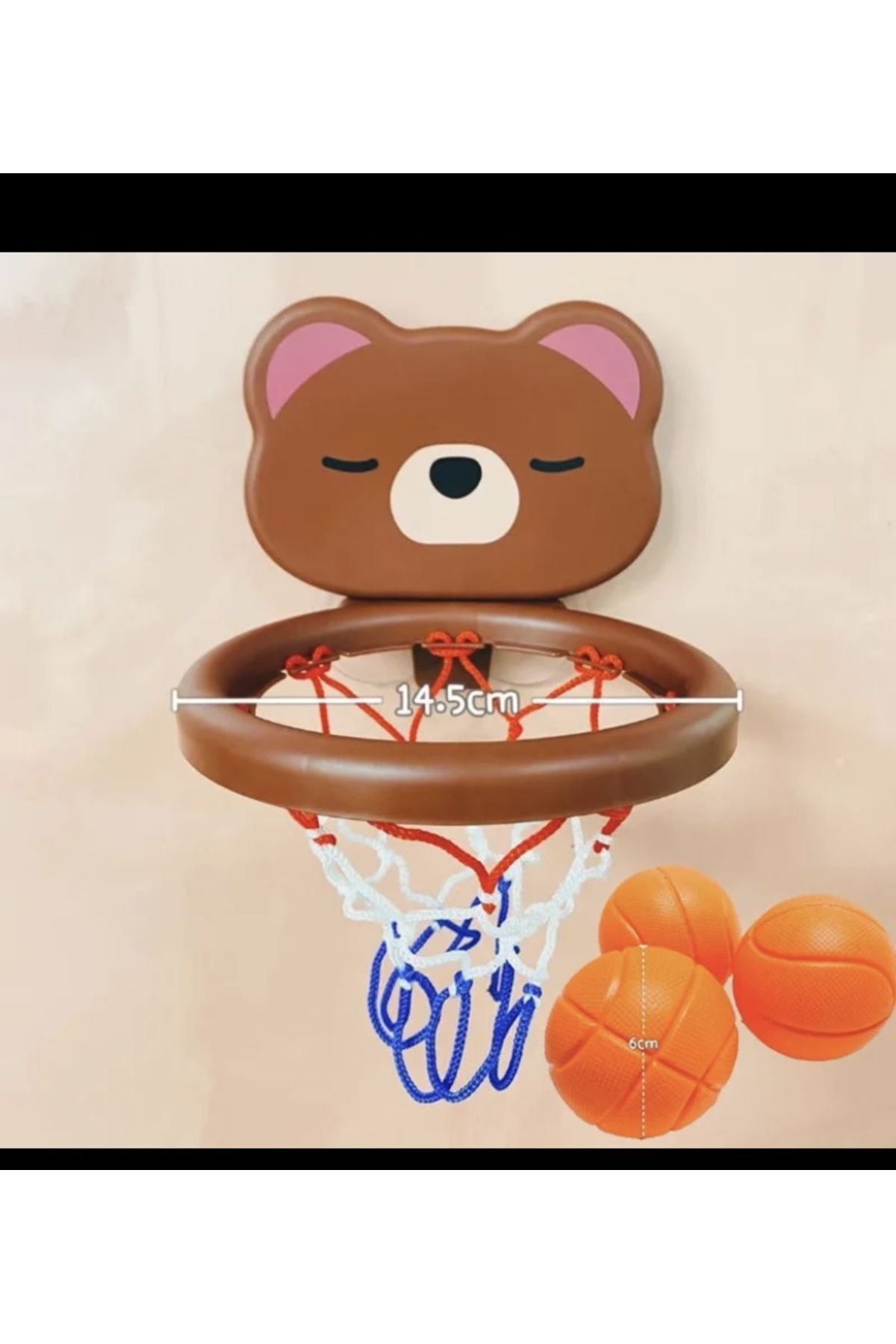PEGA HOME Mini basket potası ayı figürlü
