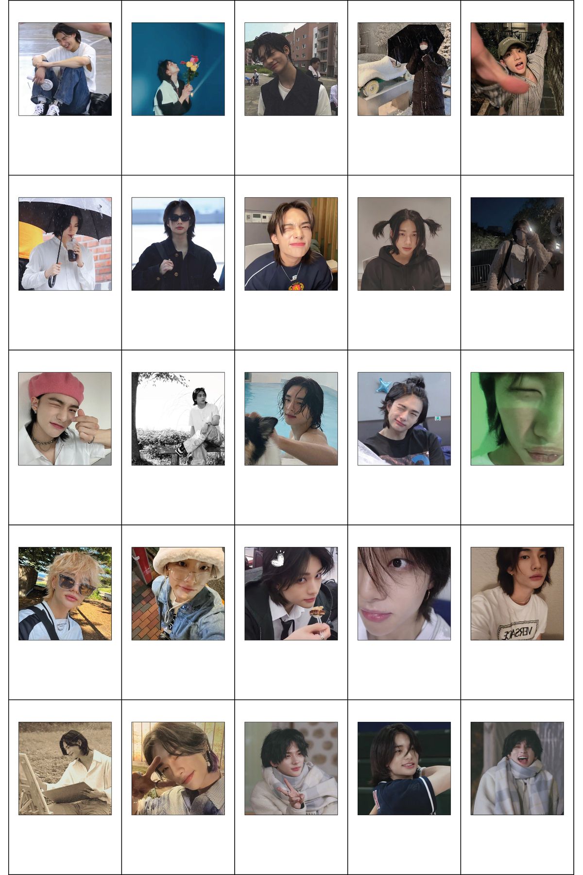 Altun Stray Kids "Hyunjin" 25'li Polaroid Set
