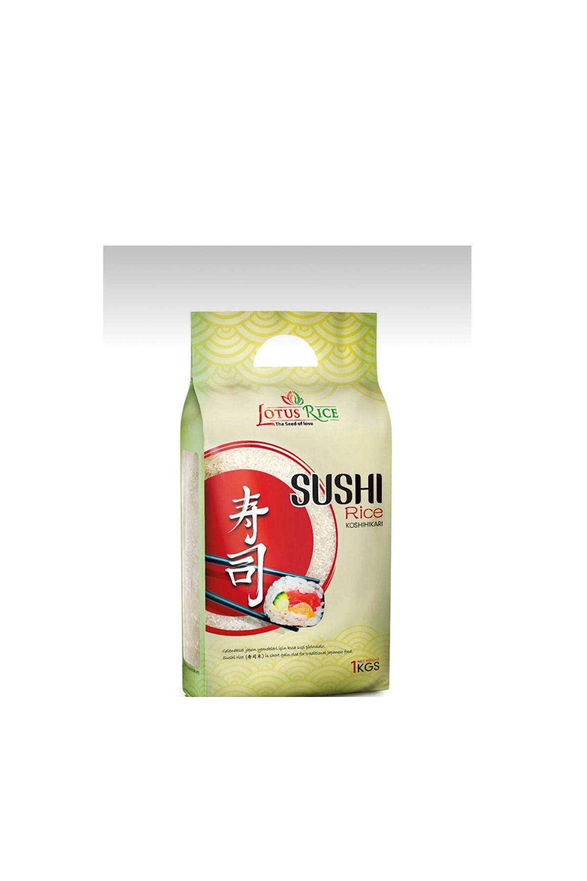 Lotus Premium Koshihikari Sushi Pirinç (Premium Koshihikari Sushi Rice ) 1000 G X 2