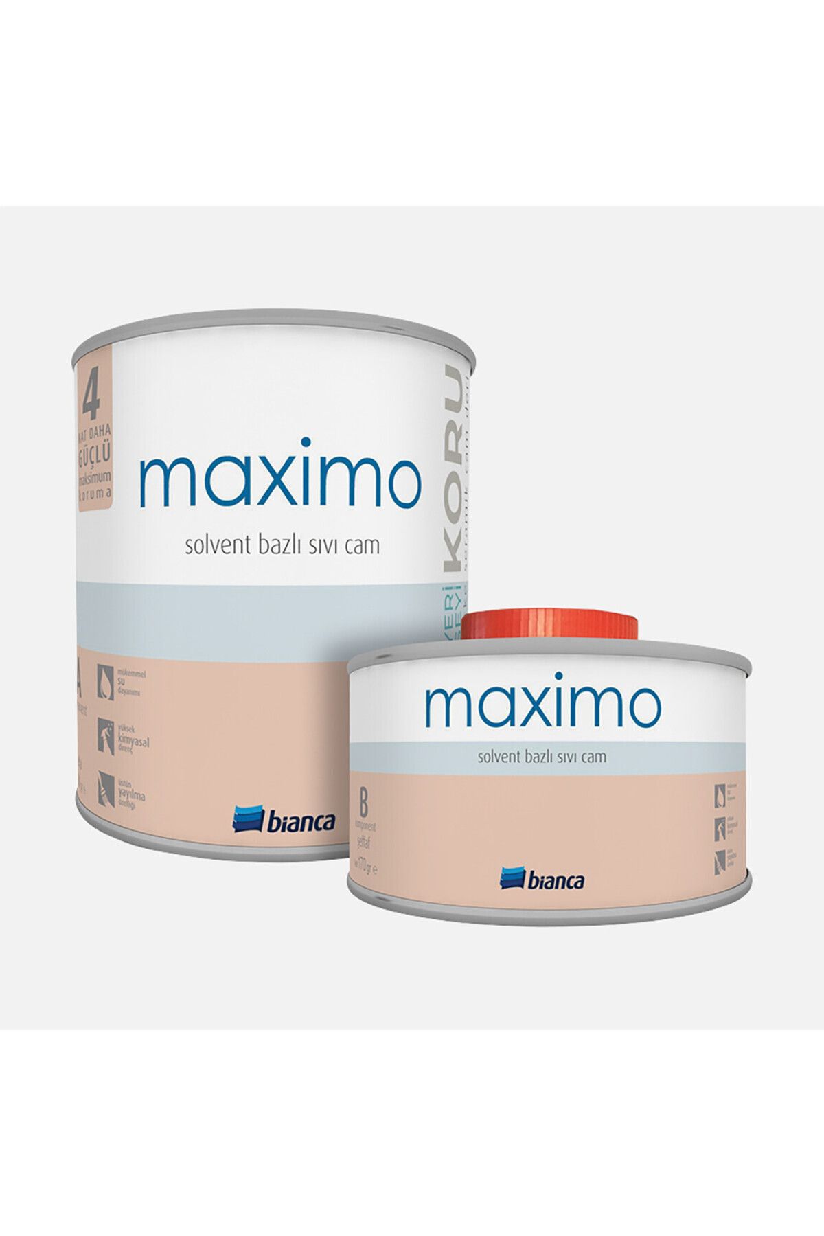 Stella Maximo Sıvı Cam Solvent Bazlı İpek Mat 0,5L