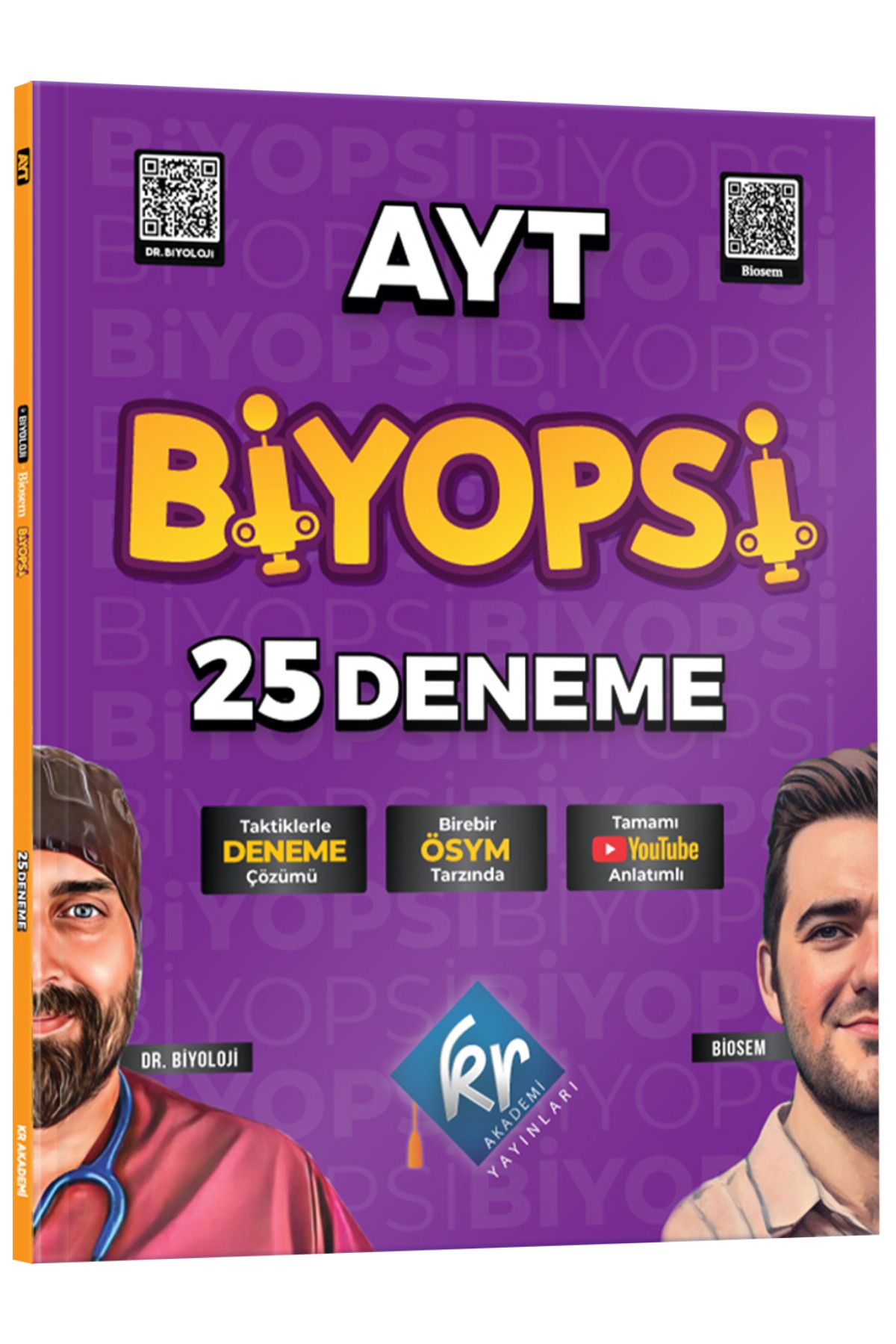 KR Akademi Yayınları Dr. Biyoloji & Biosem Ayt Biyopsi 25 Biyoloji Deneme