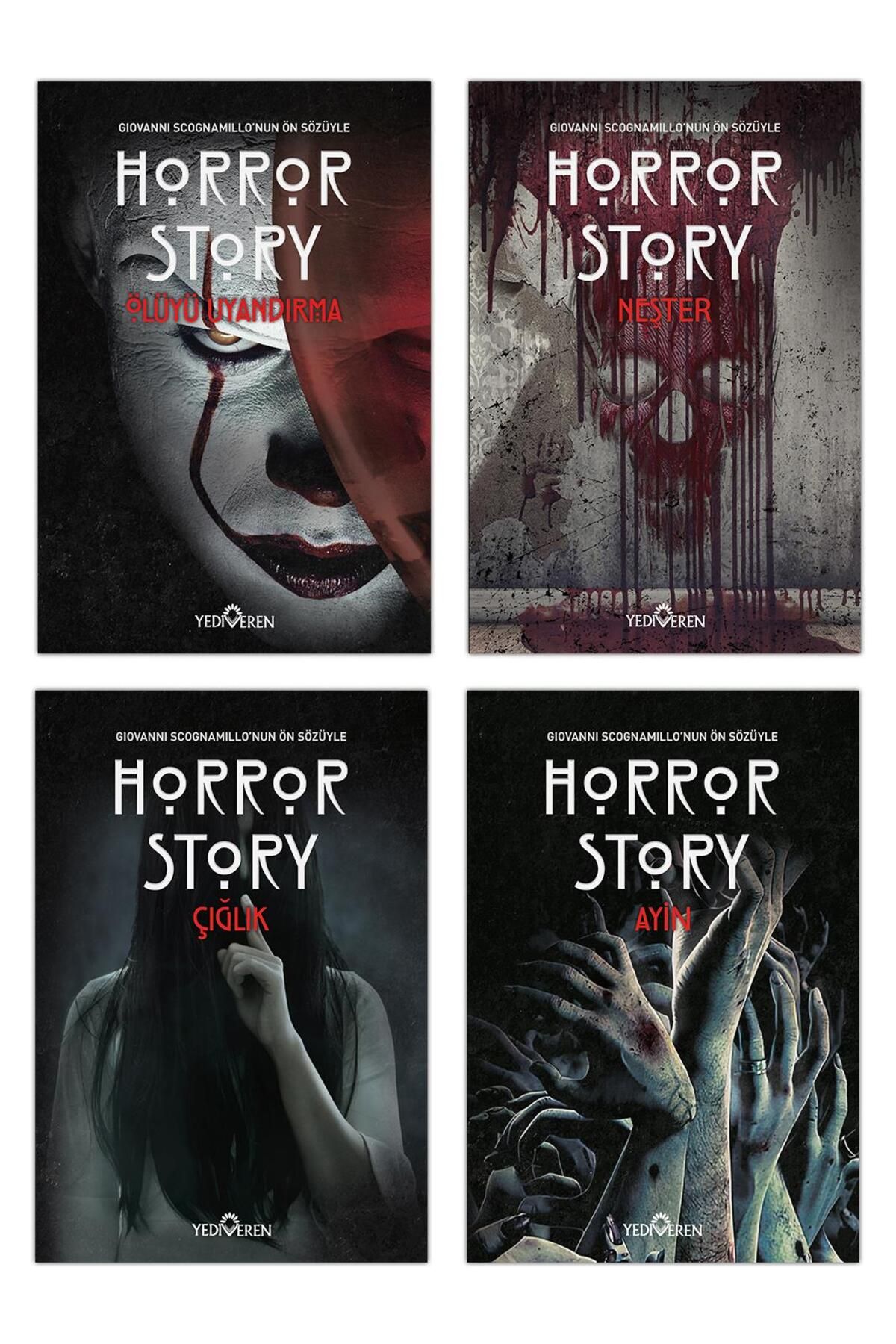 Yediveren Yayınları Horror Story 4 kitap Set