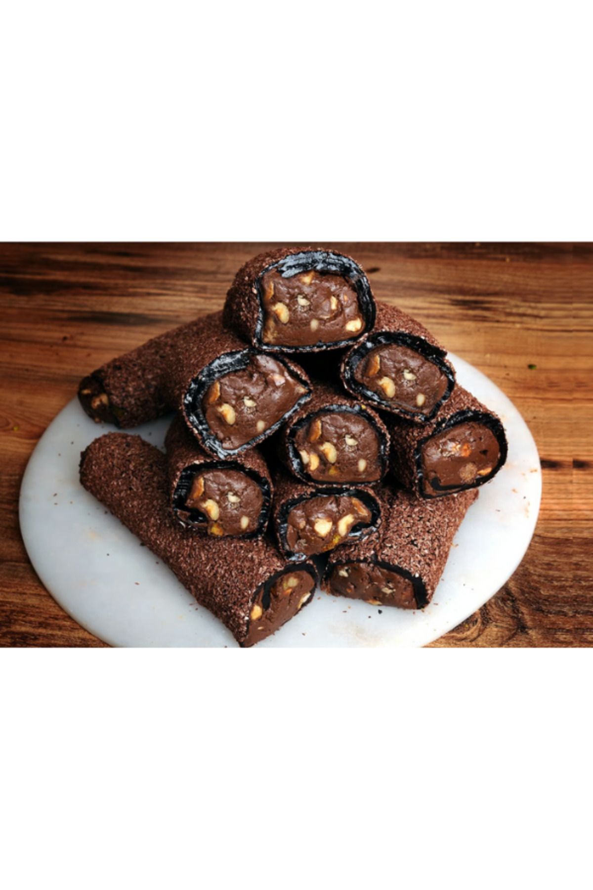 LokArt Browni Çikolatalı Fındıklı Sarma Lokum |500GR|
