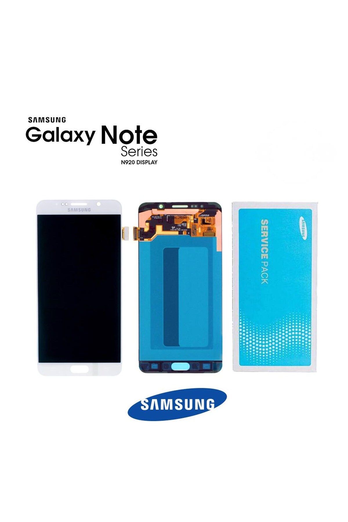 Samsung Galaxy Note 5 N920 Uyumlu Lcd Ekran Dokunmatik Beyaz Servis GH97-17755C