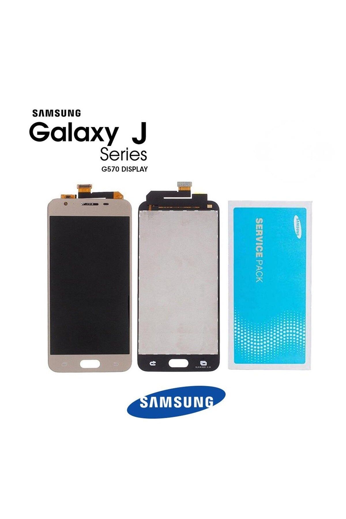 Samsung Galaxy J5 Prime G570 Lcd Ekran Dokumatik Gold Hk Servis