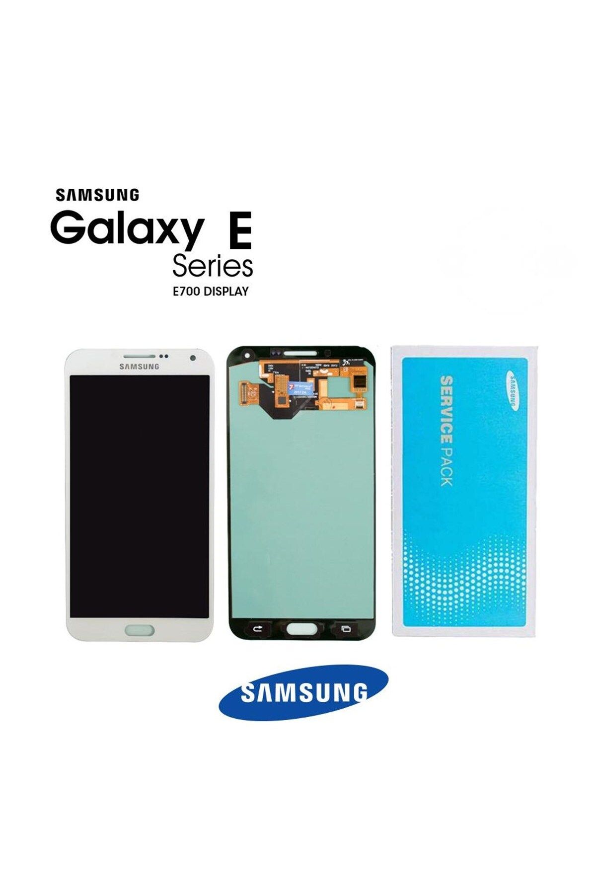 Samsung Galaxy E7 E700 Uyumlu Lcd Ekran Dokunmatik Beyaz Hk Servis