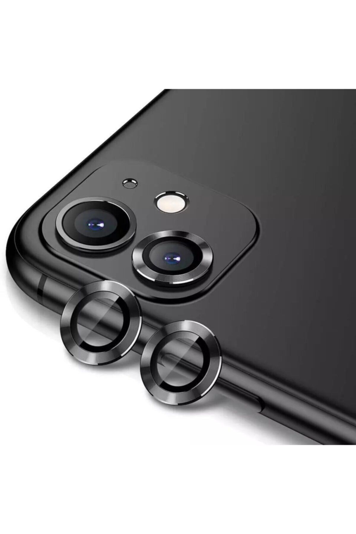 Noir İphone 13 Uyumlu Siyah Lens Koruyucu