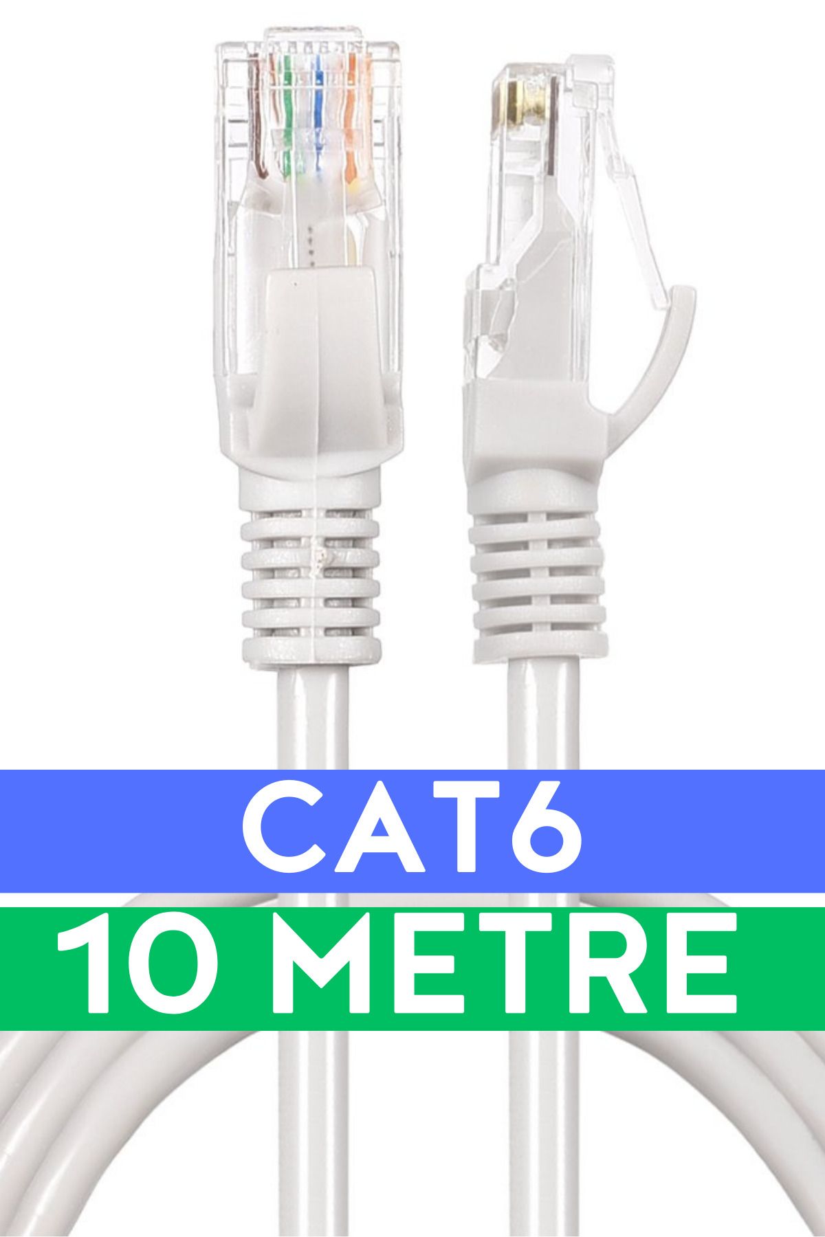 Vetech Cat6 10mt Lan Ethernet Kablosu Fabrikasyon Internet Kablo