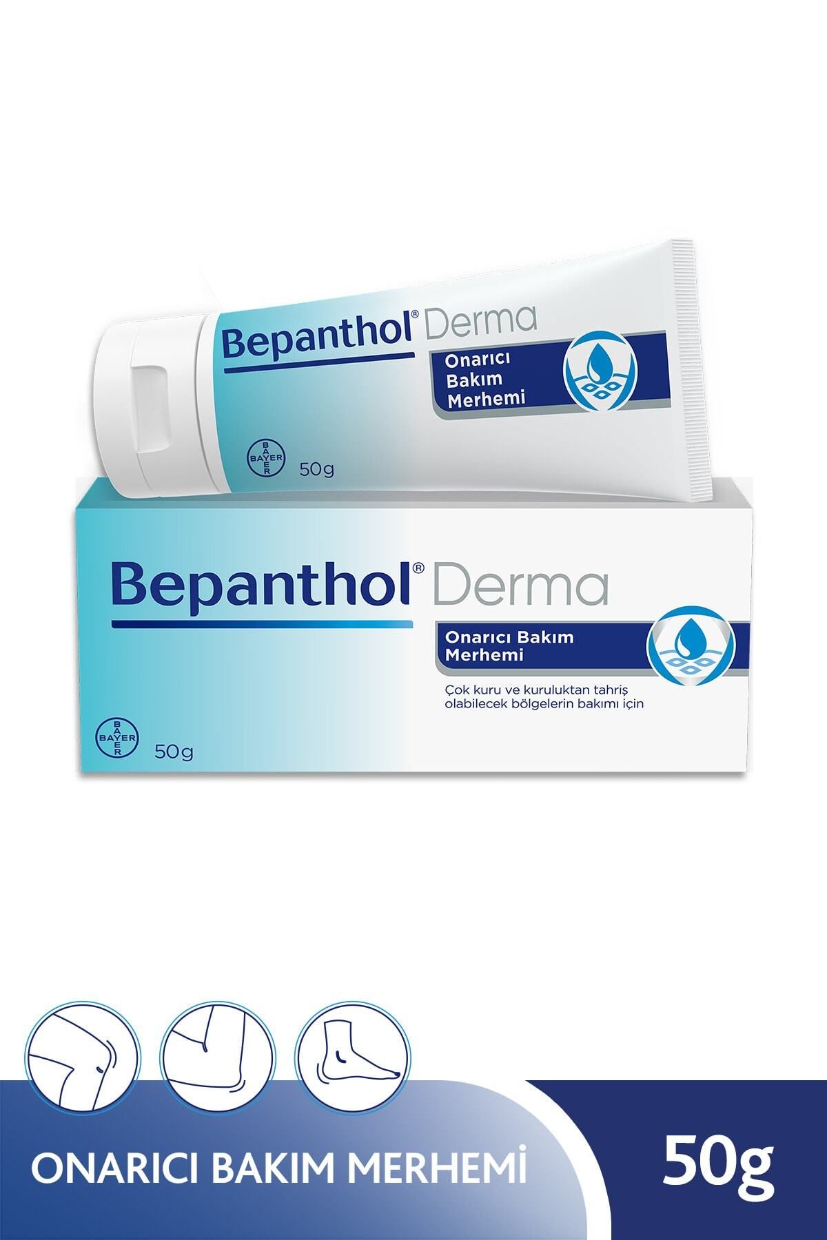 Bepanthol Repairing Care Ointment 50gr l Care for Very Dry Skin and Areas Prone to Irritation