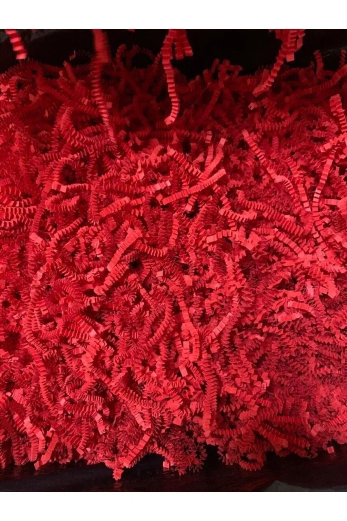 Enerji ambalaj Kırpık Z Zigzag Kırmızı Pelur Kırpıntı Kağıt 100 gram Süs Dolgu Malzemesi