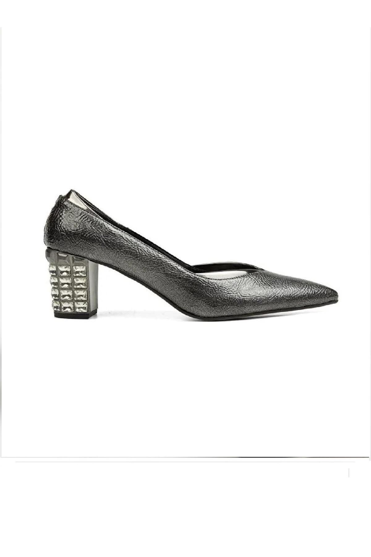 Pierre Cardin PC-52229 Platin Kadın Topuklu Ayakkabı