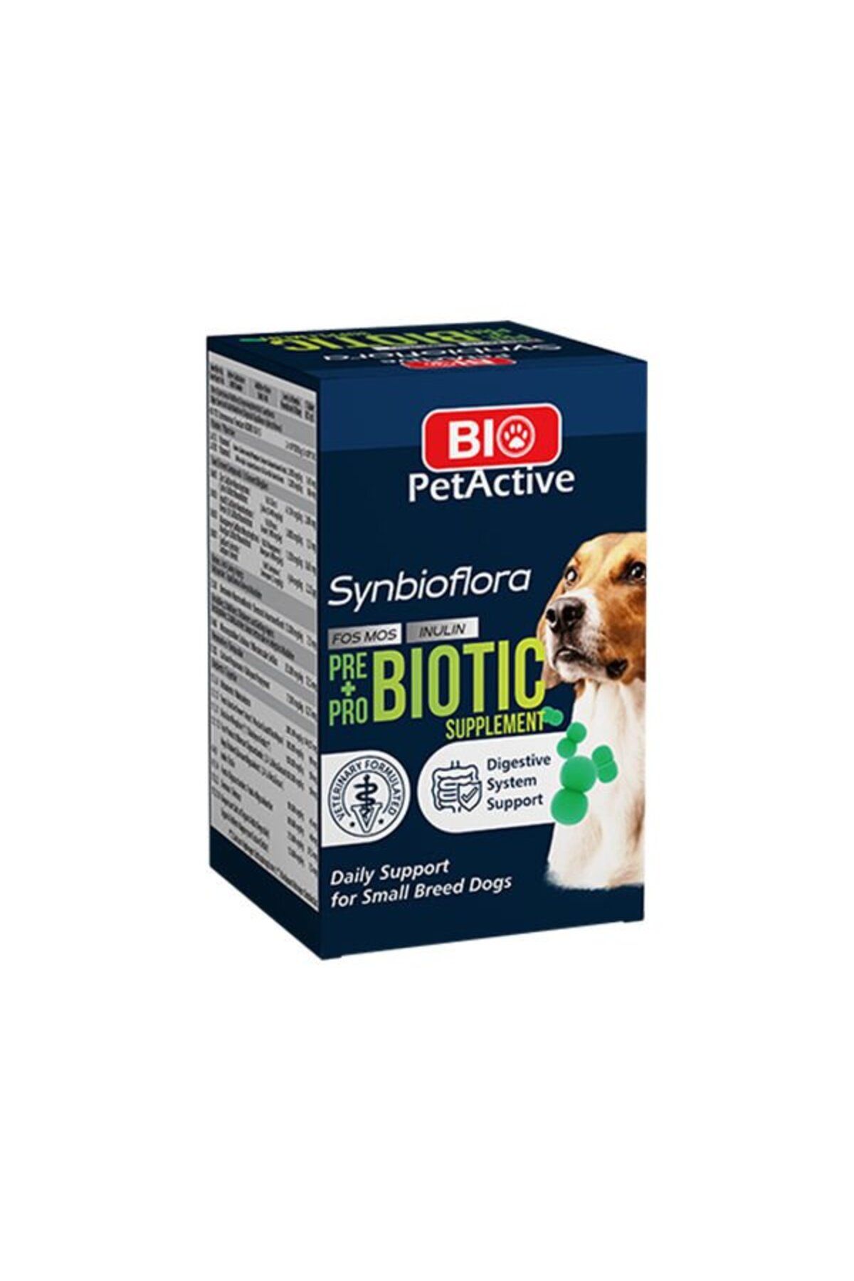 Bio PetActive Bio Pet Active Küçük Irk Köpekler için Synbioflora Probiotik Suplement Tablet 30 Gr 60 Adet