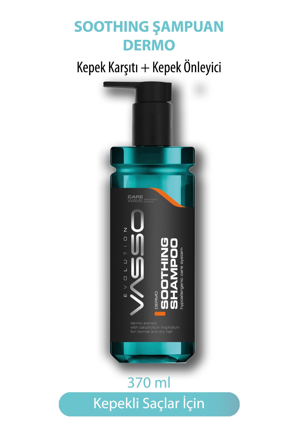 Vasso Men Kepek Önleyici Kepeğe Karşı Etkili Bakım Şampuanı Dermo Shampoo 370 ml