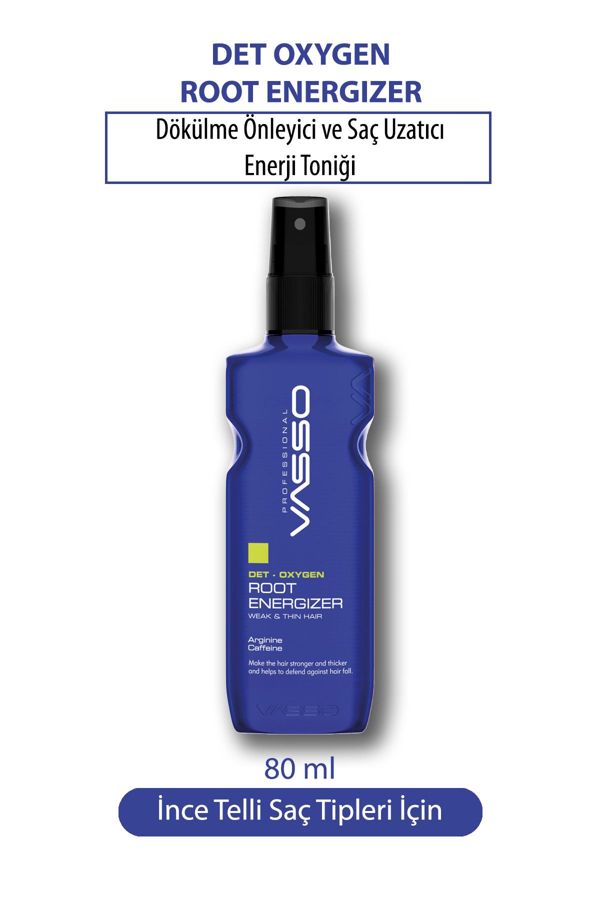 VASSO WOMEN Dökülme Önleyici Ve Hızlı Saç Uzatıcı Saç Toniği Güçlendirici Serum Root Energizer 80 ml